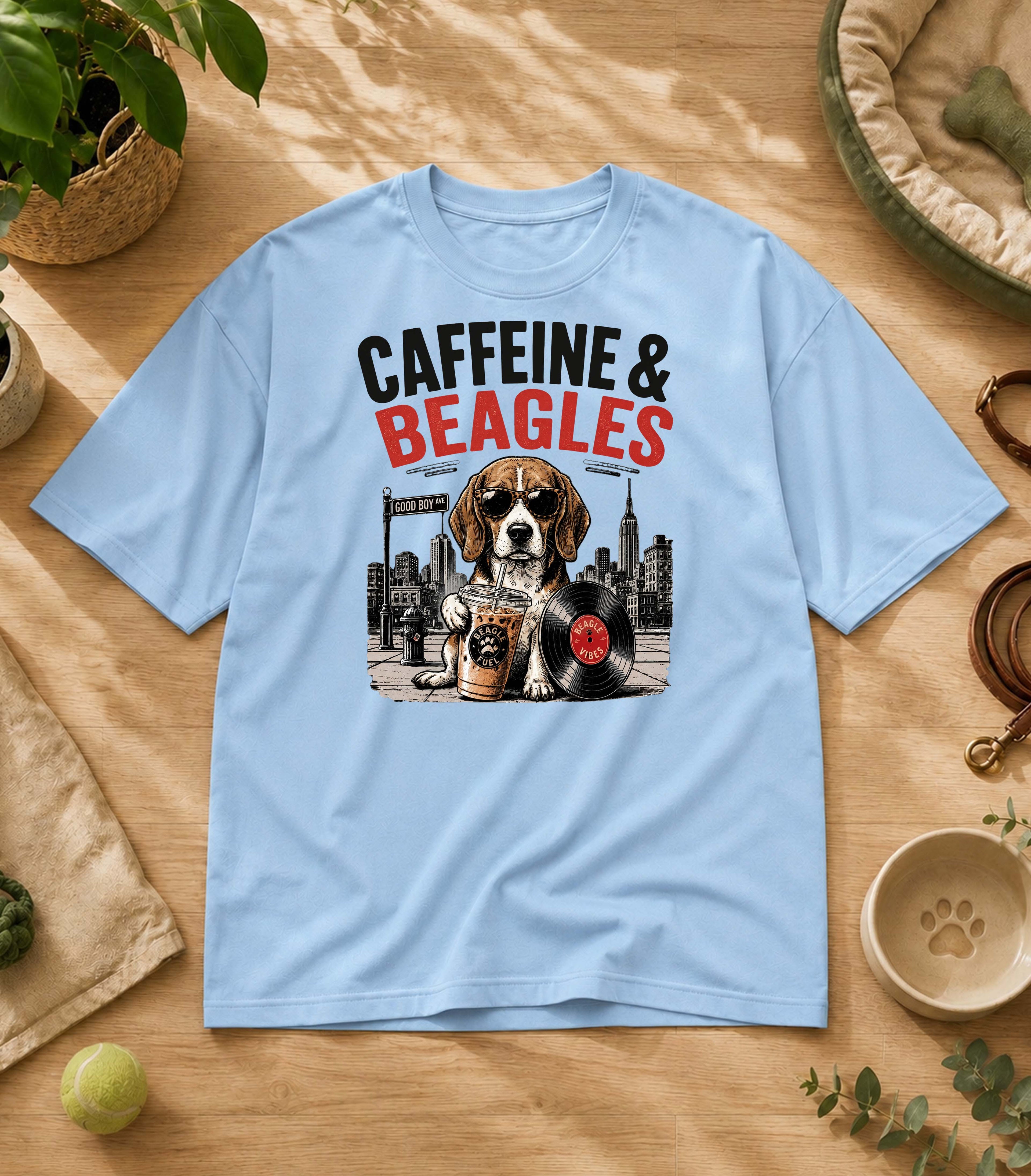 Funny Beagle Iced Coffee T-Shirt