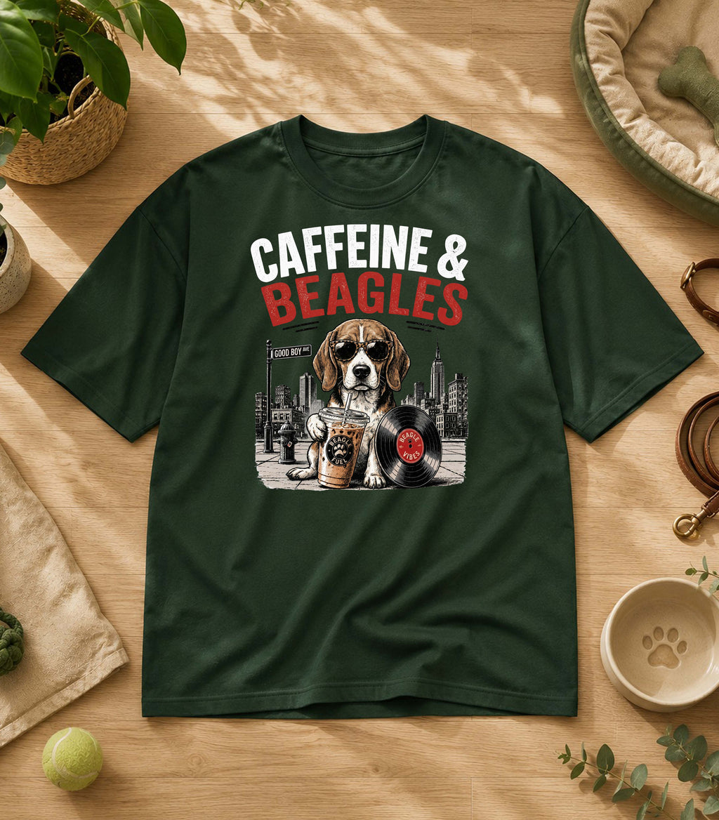 Funny Beagle Iced Coffee T-Shirt