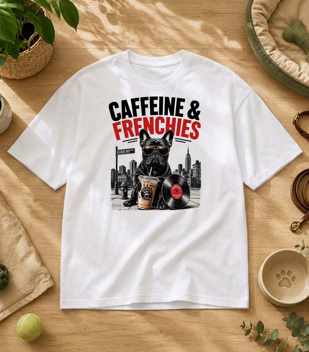 French Bulldog Iced Coffee T-Shirtl
