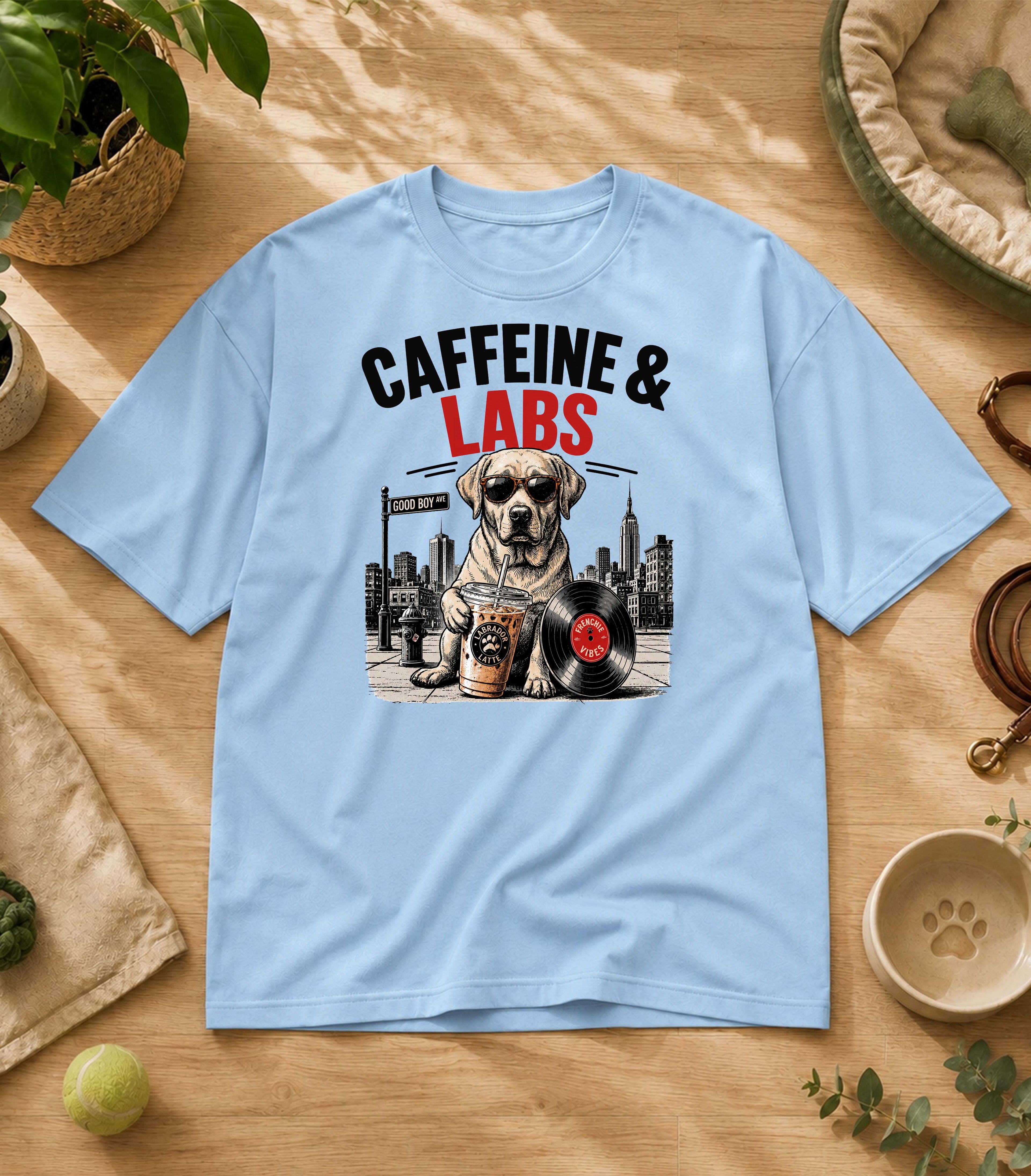 Funny Labrador  Iced Coffee T-Shirt