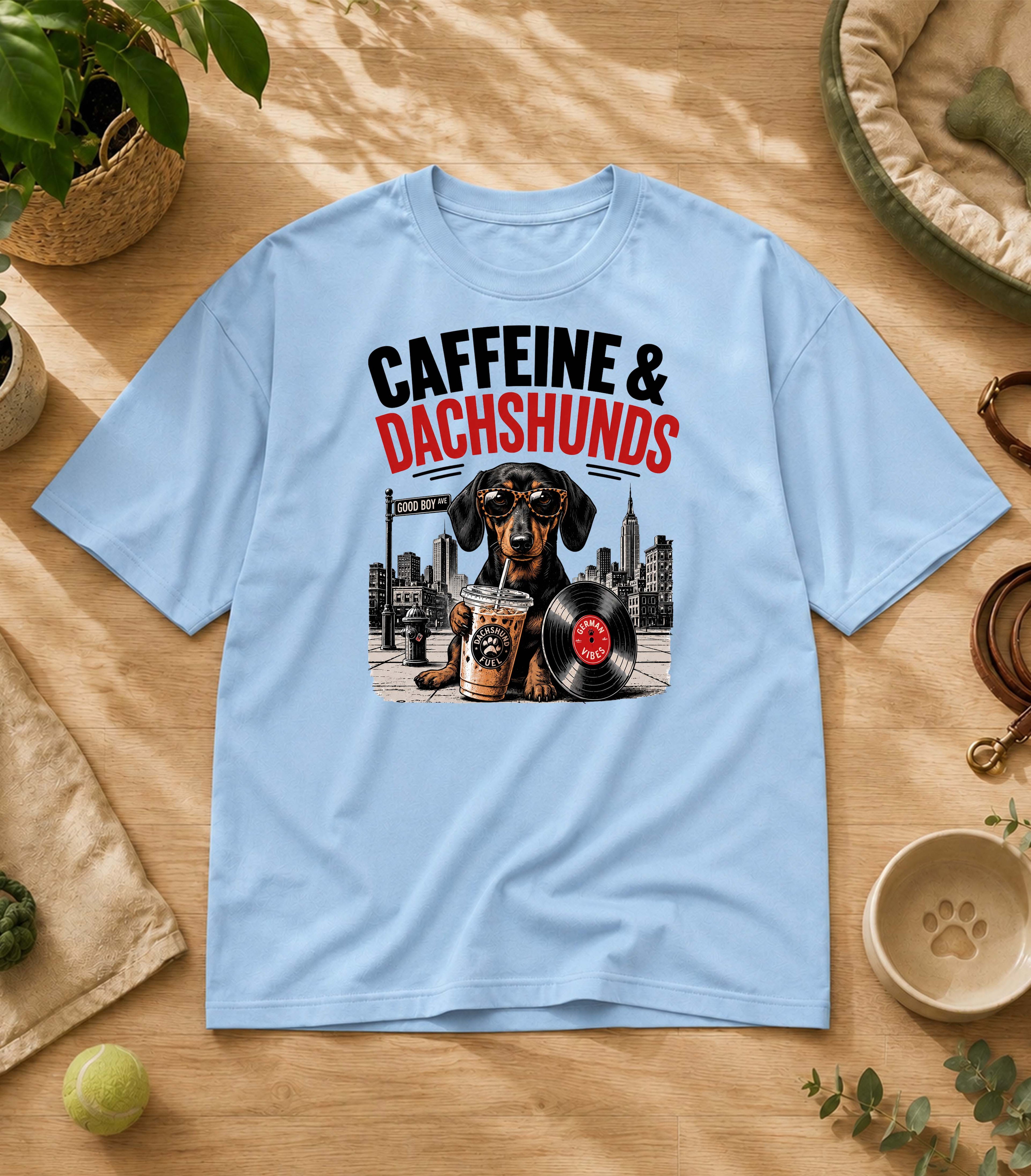 Funny Dachshund Iced Coffee T-Shirt