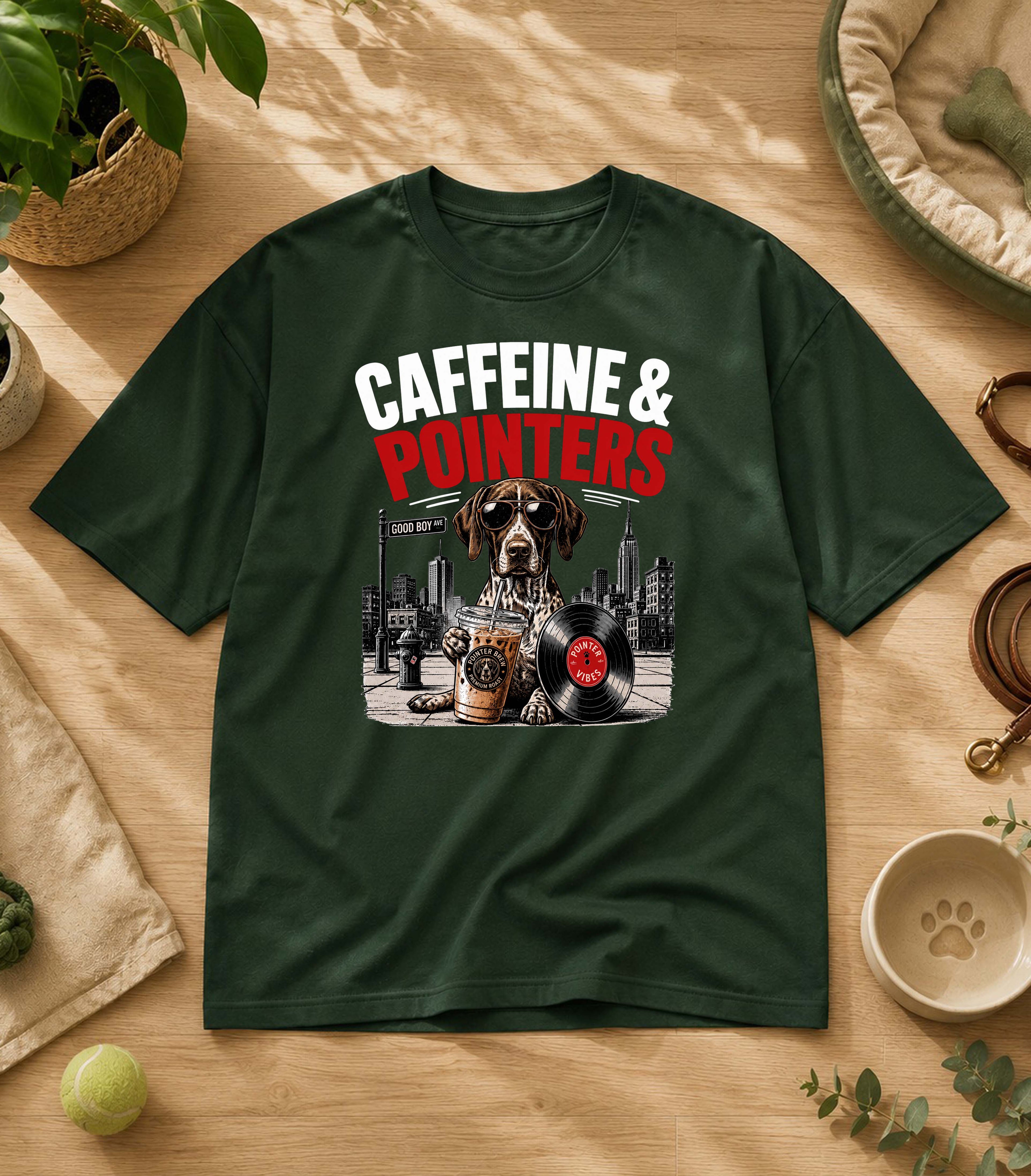 Funny Pointer  Iced Coffee T-Shirt