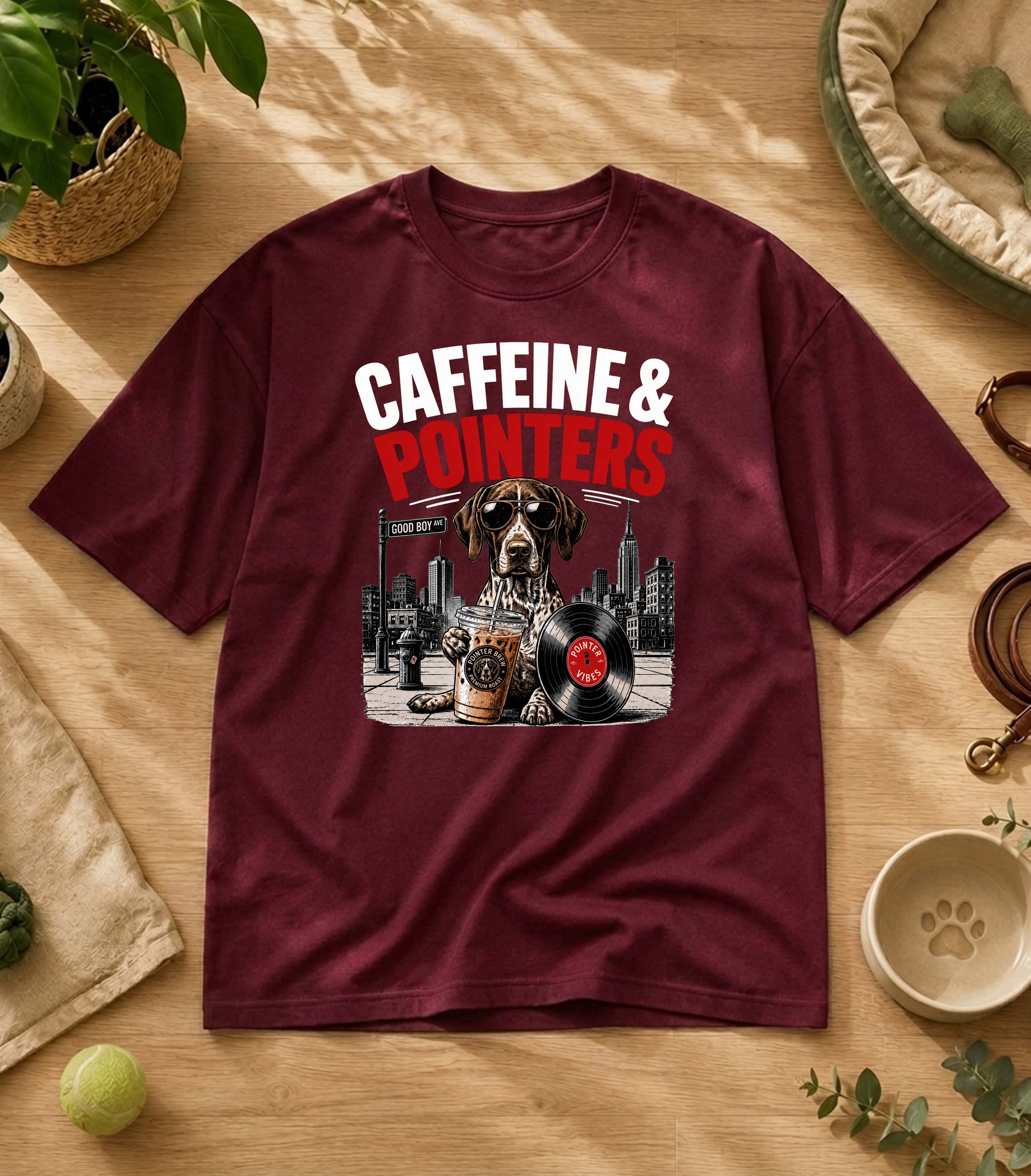 Funny Pointer  Iced Coffee T-Shirt
