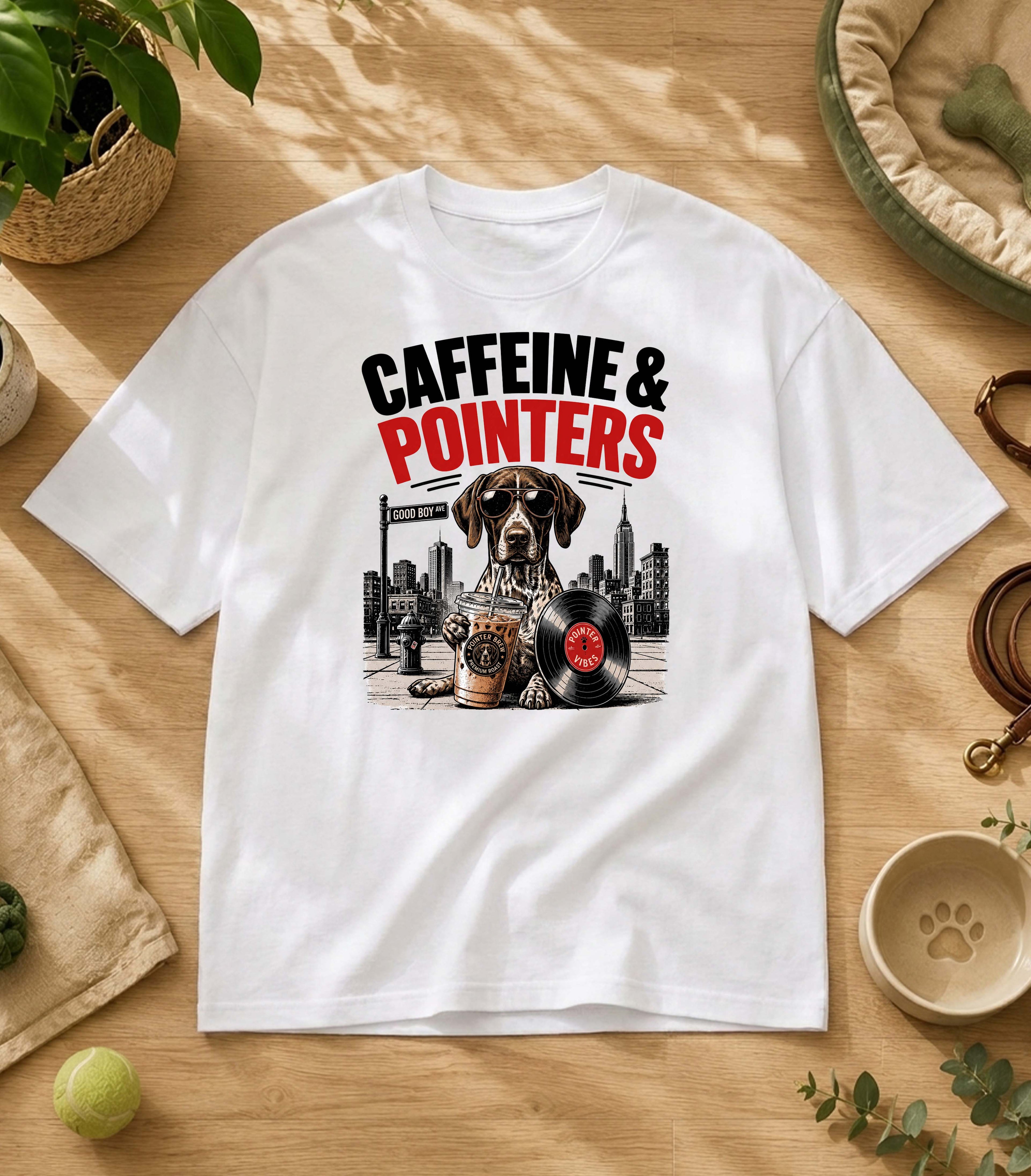 Funny Pointer  Iced Coffee T-Shirt