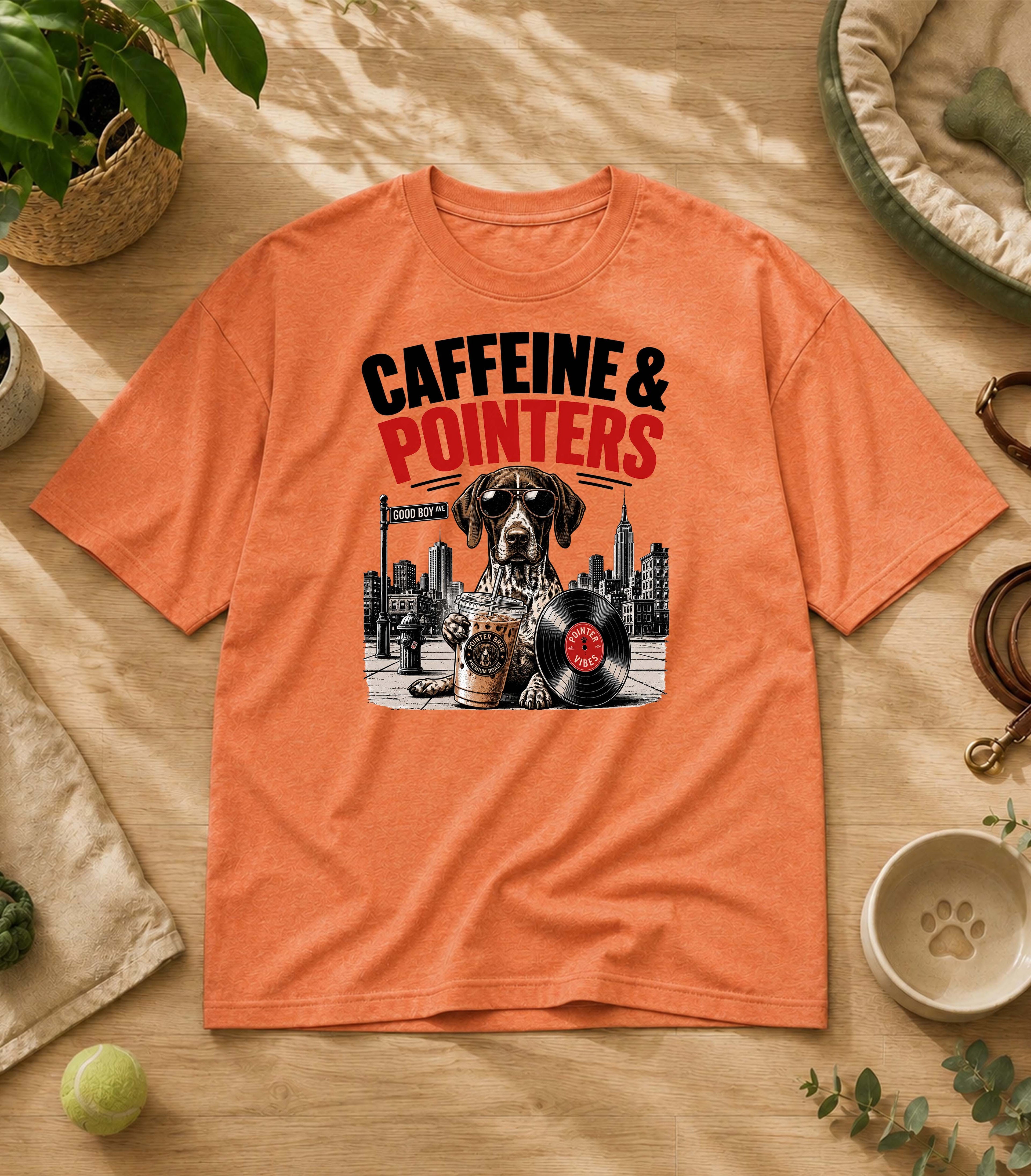 Funny Pointer  Iced Coffee T-Shirt