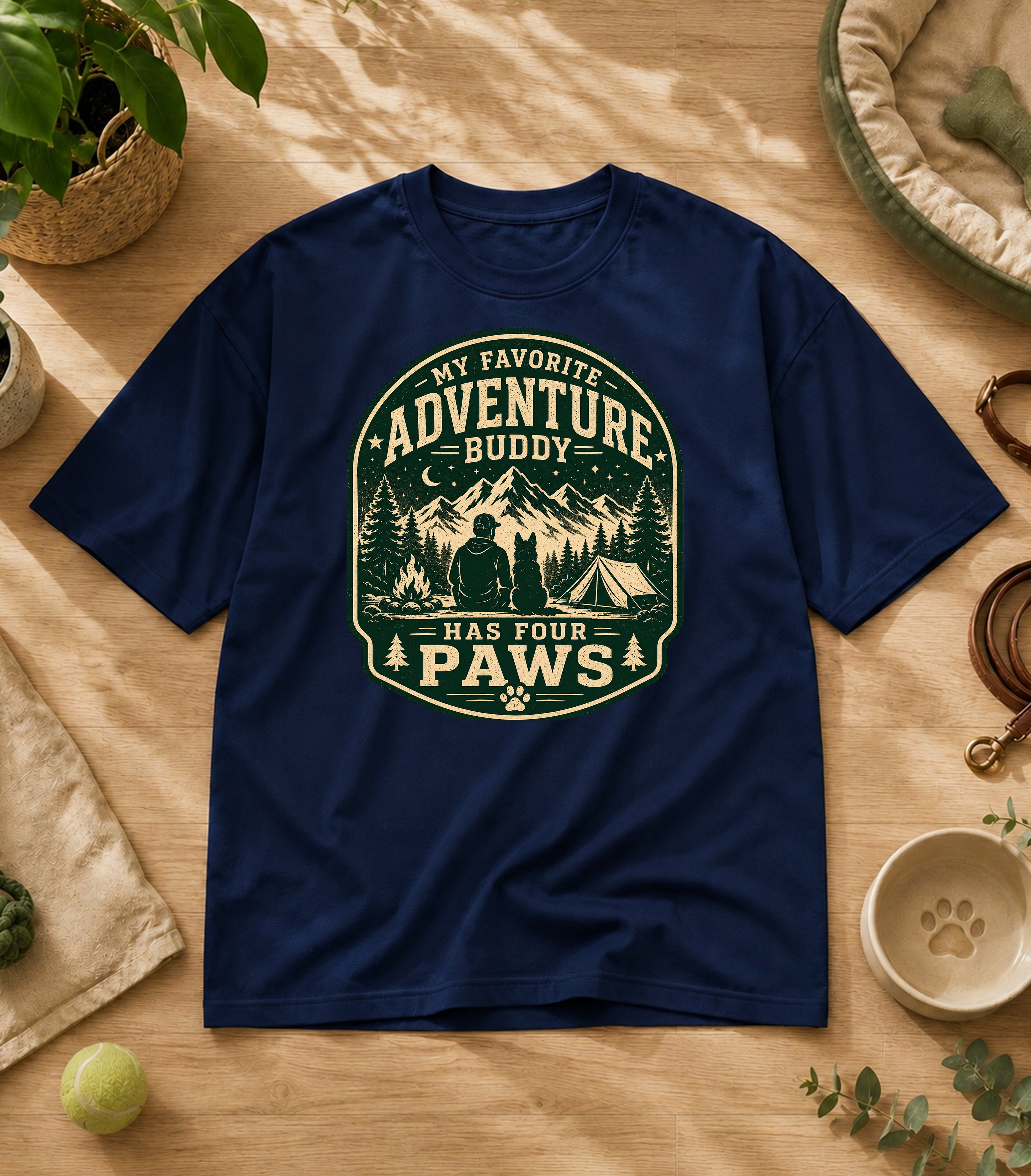 My Favorite Adventure Has Four Paws T-Shirt