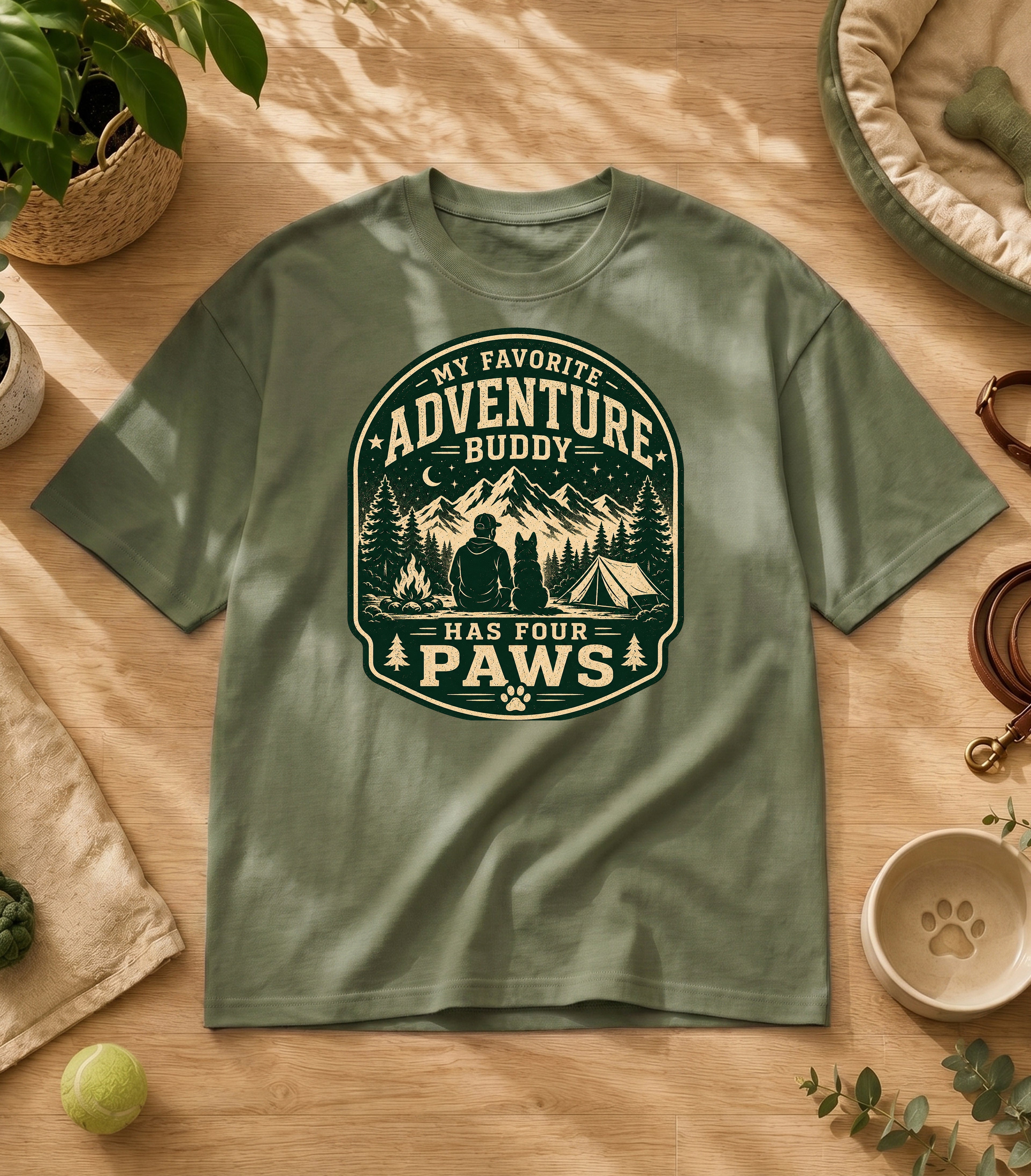 My Favorite Adventure Has Four Paws T-Shirt