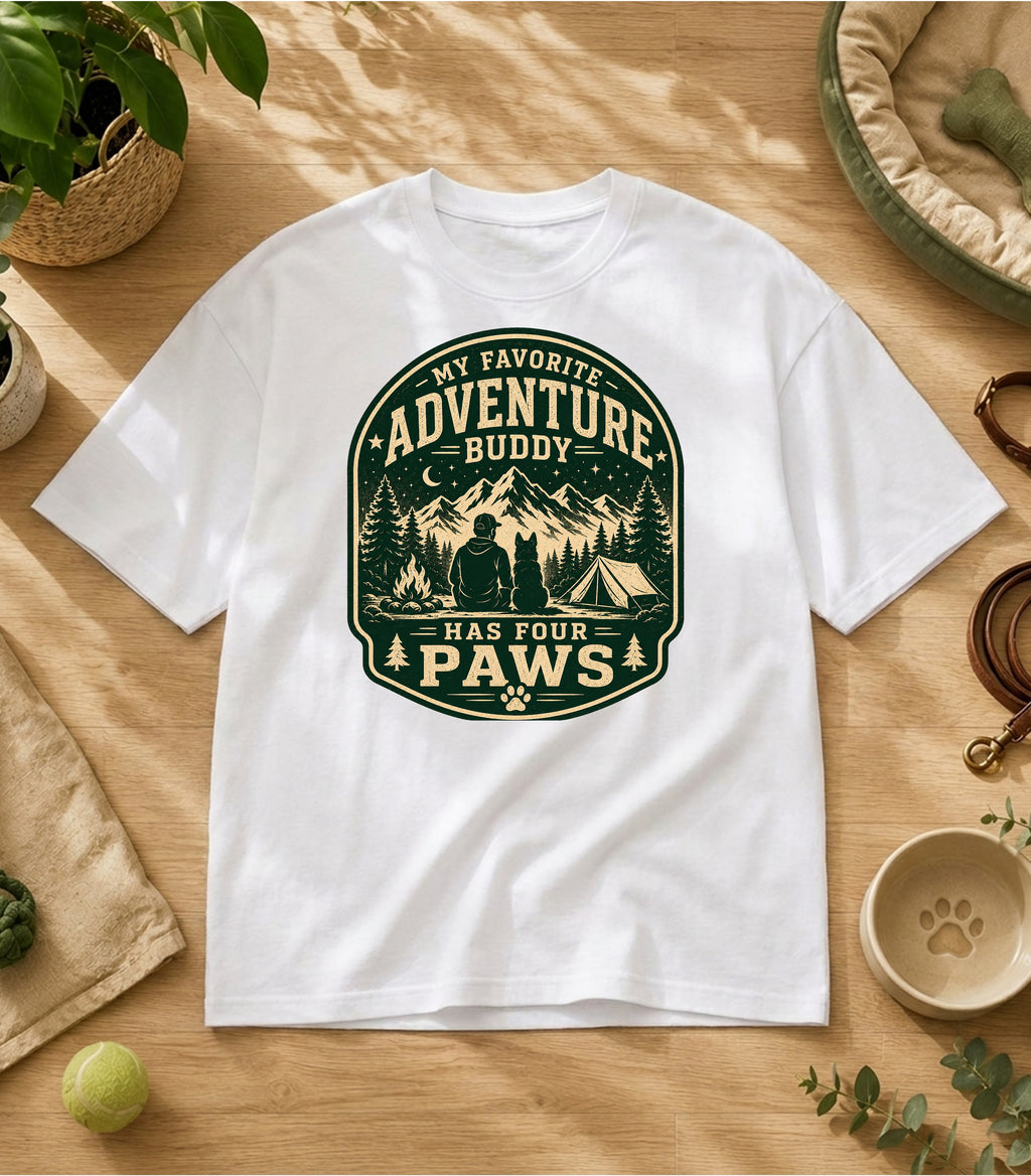 My Favorite Adventure Has Four Paws T-Shirt