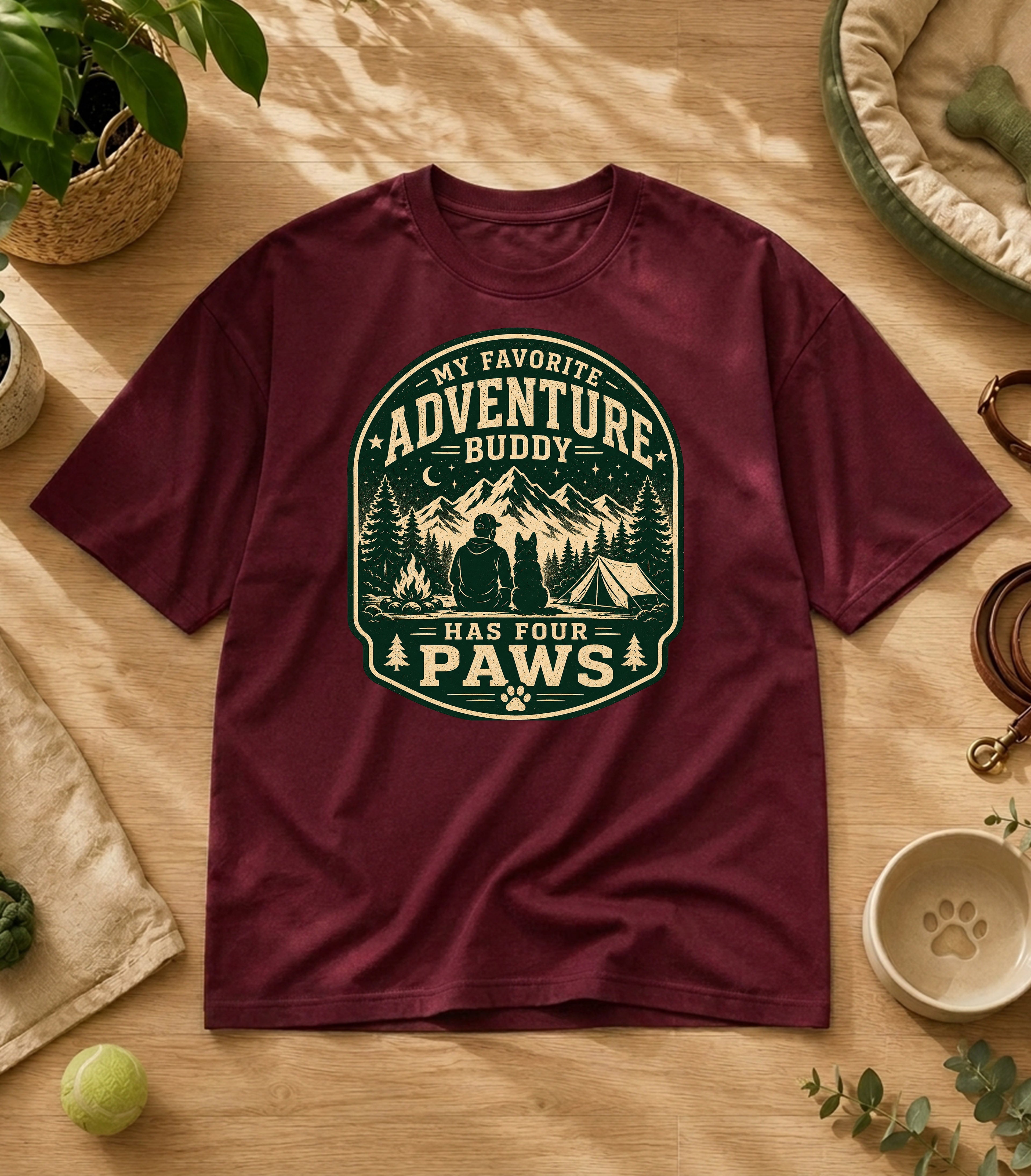 My Favorite Adventure Has Four Paws T-Shirt