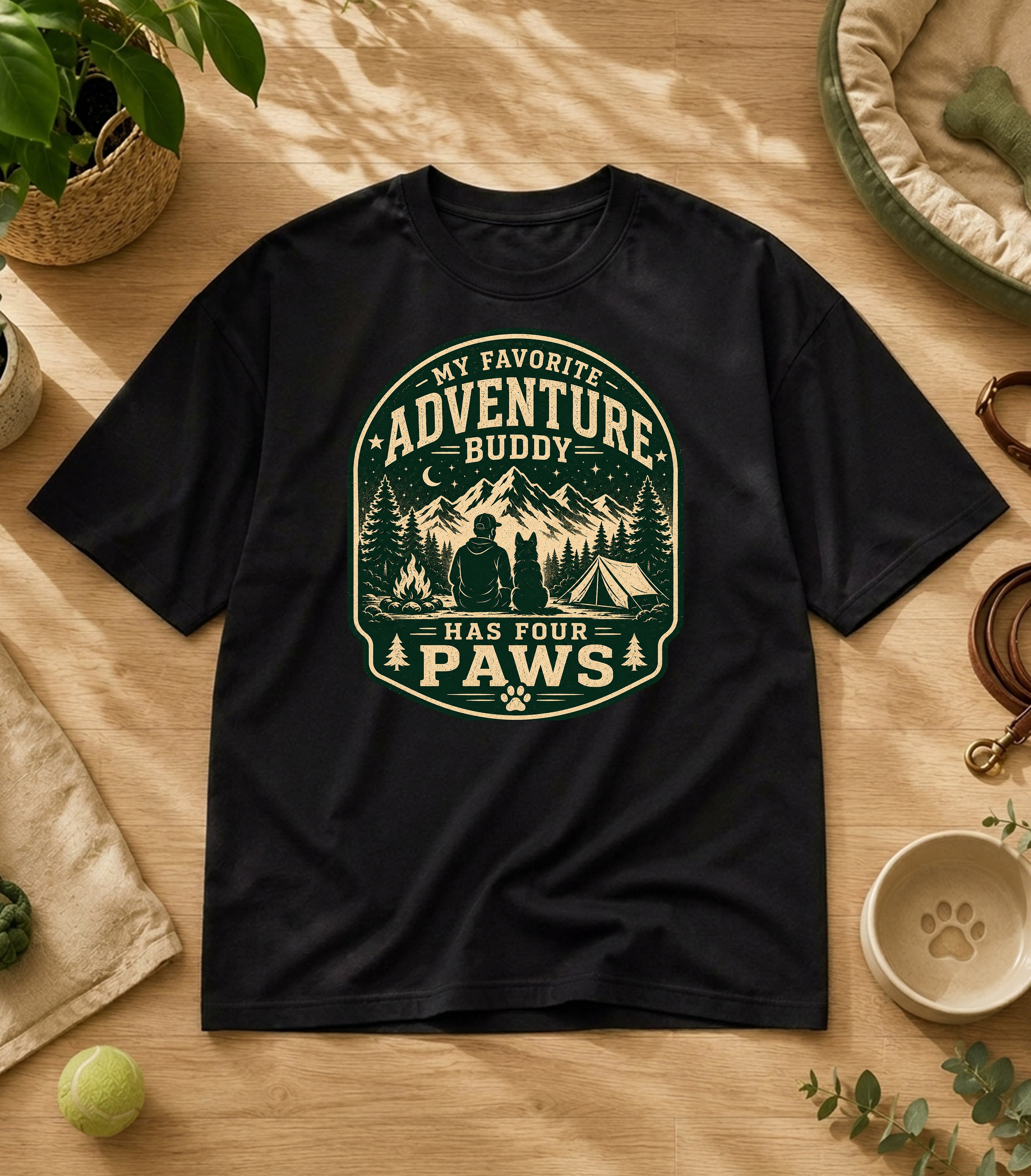 My Favorite Adventure Has Four Paws T-Shirt