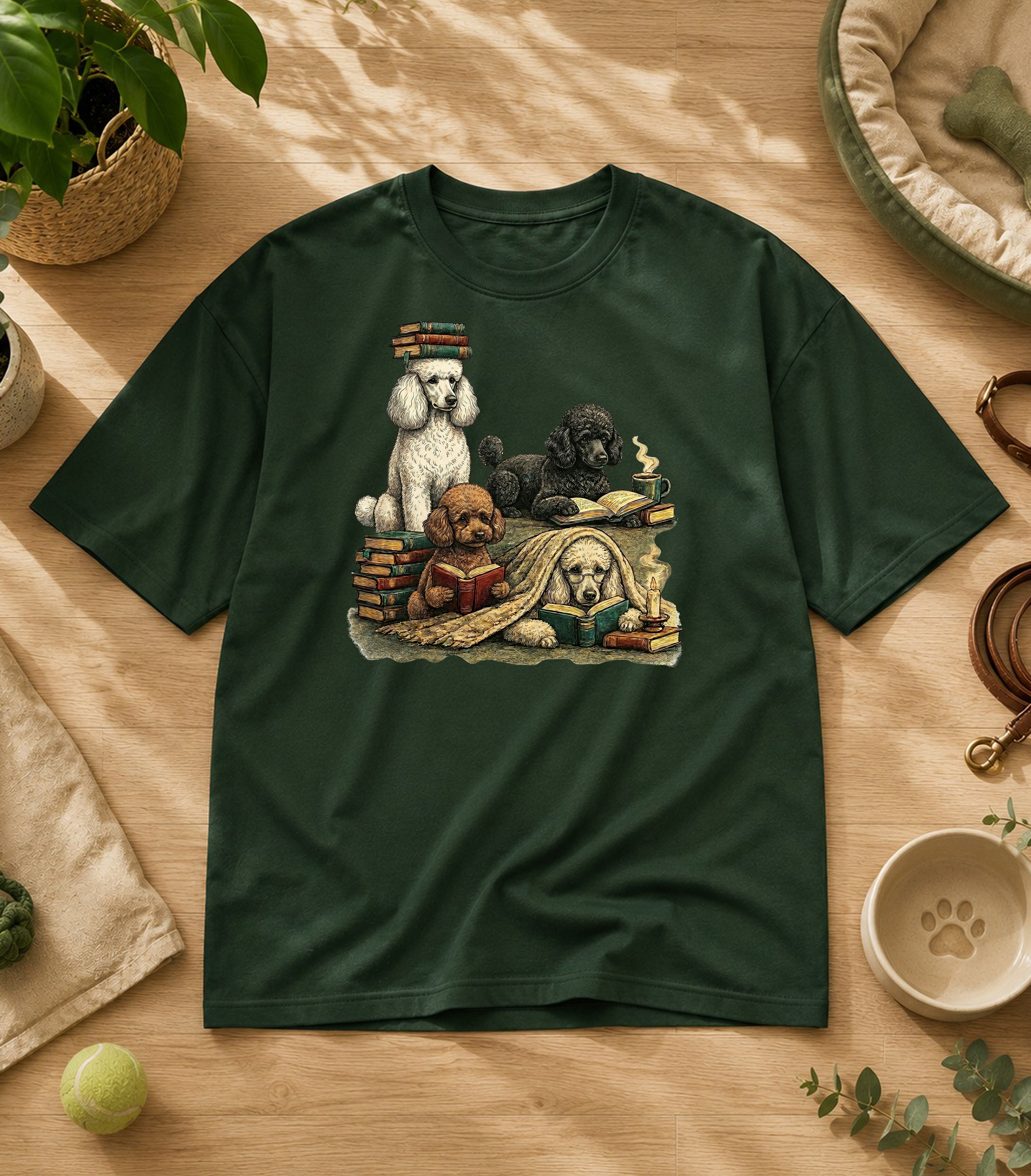 Poodle Reading Society T-Shirt