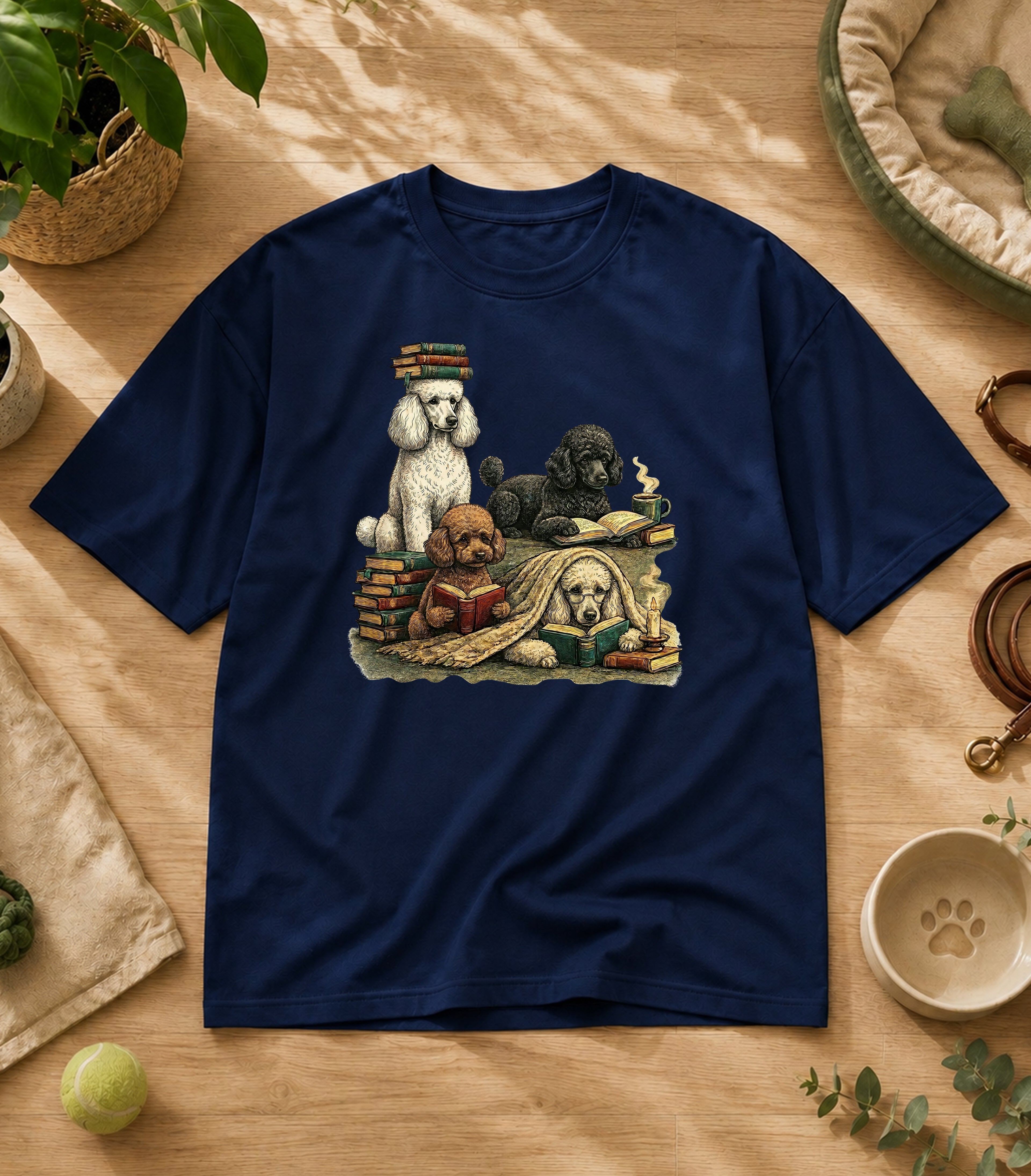 Poodle Reading Society T-Shirt