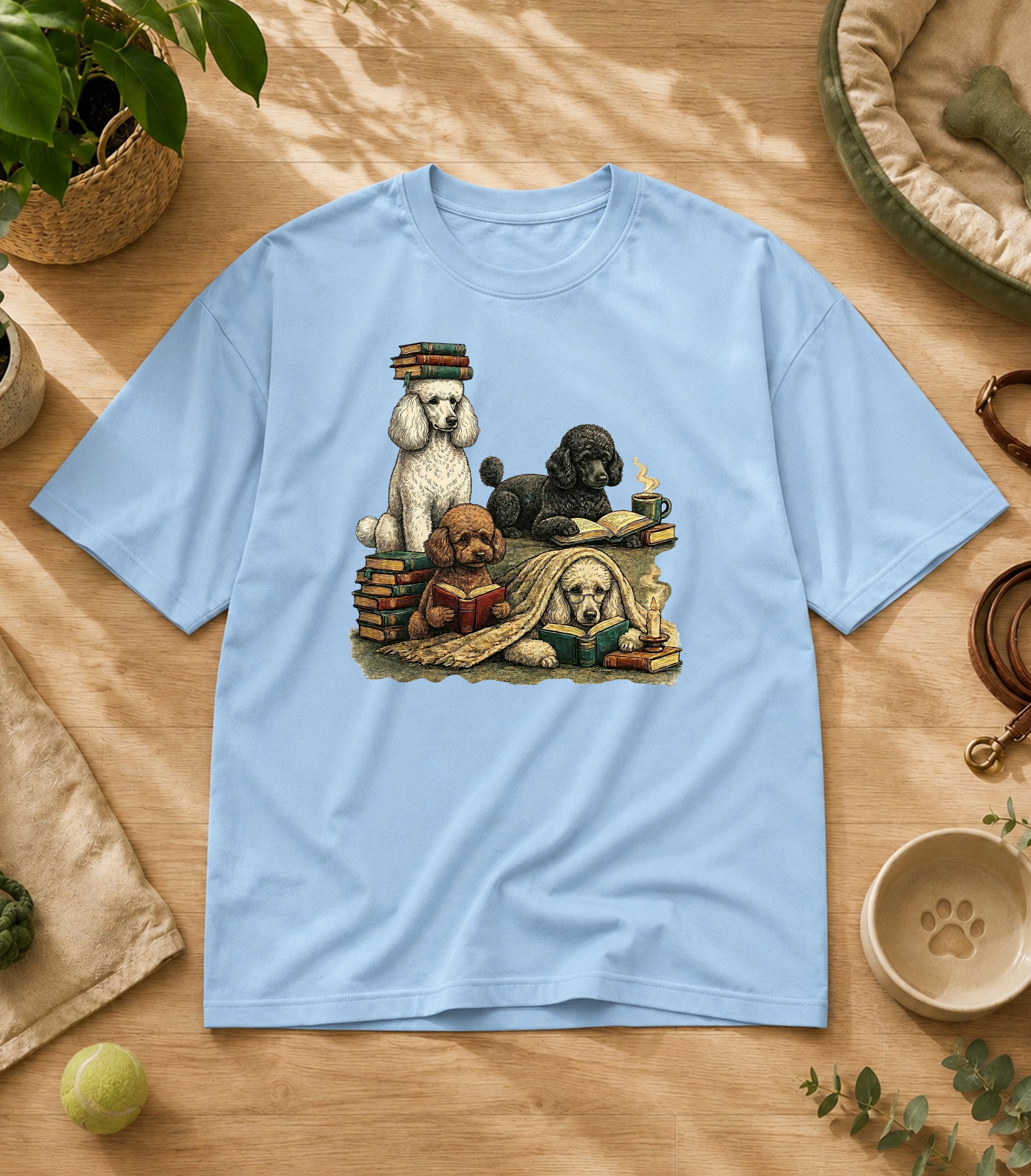 Poodle Reading Society T-Shirt