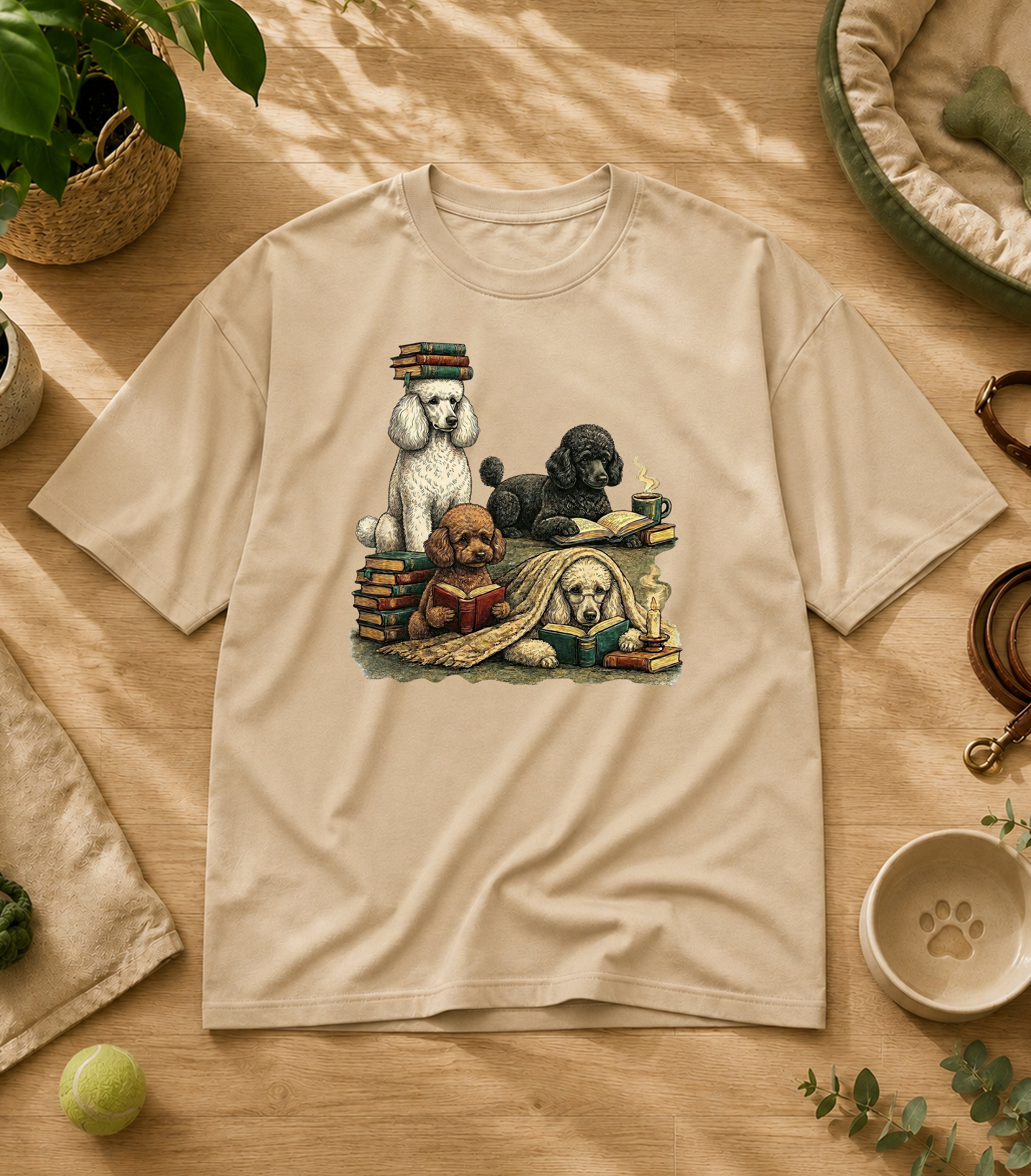 Poodle Reading Society T-Shirt