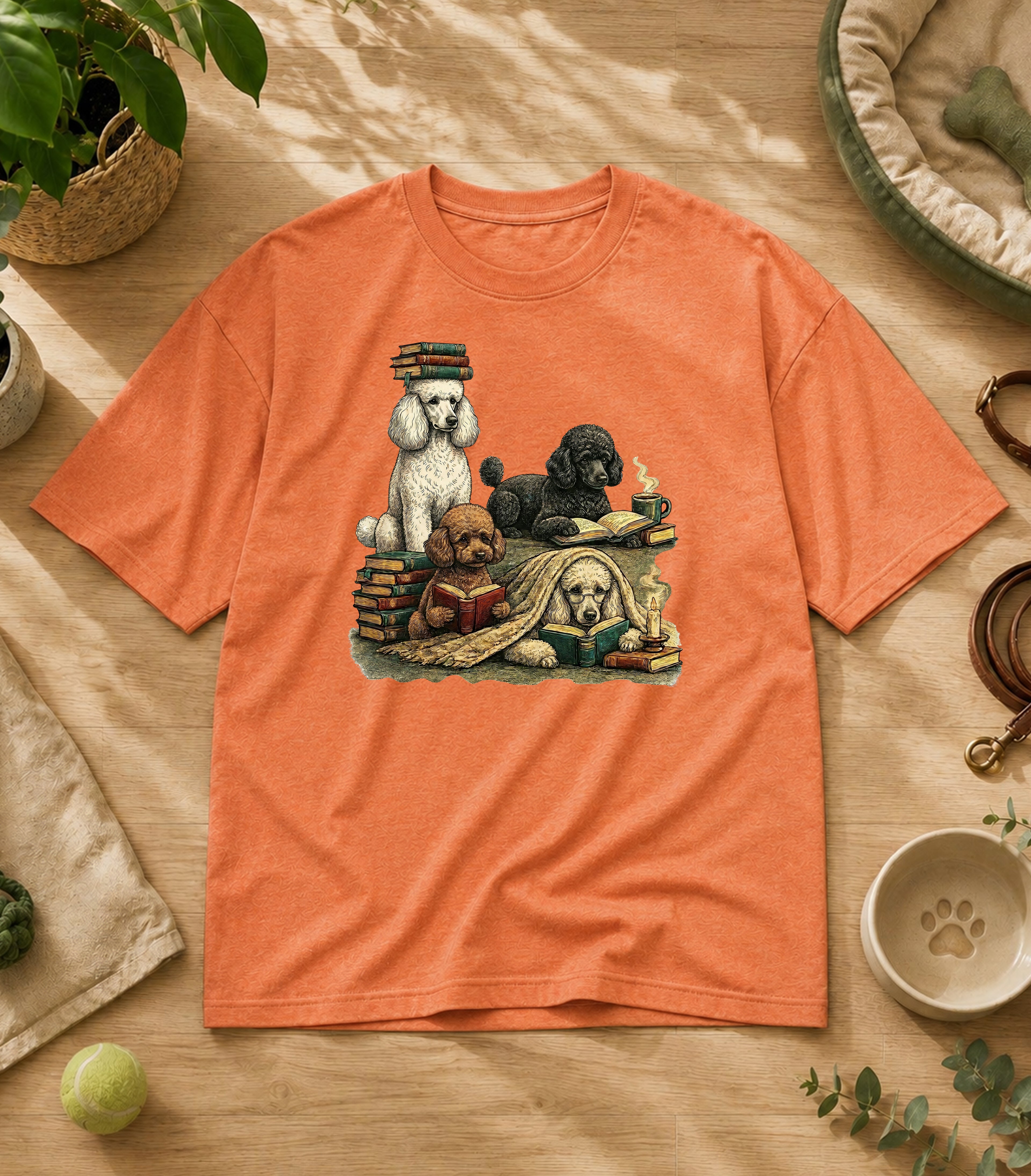 Poodle Reading Society T-Shirt