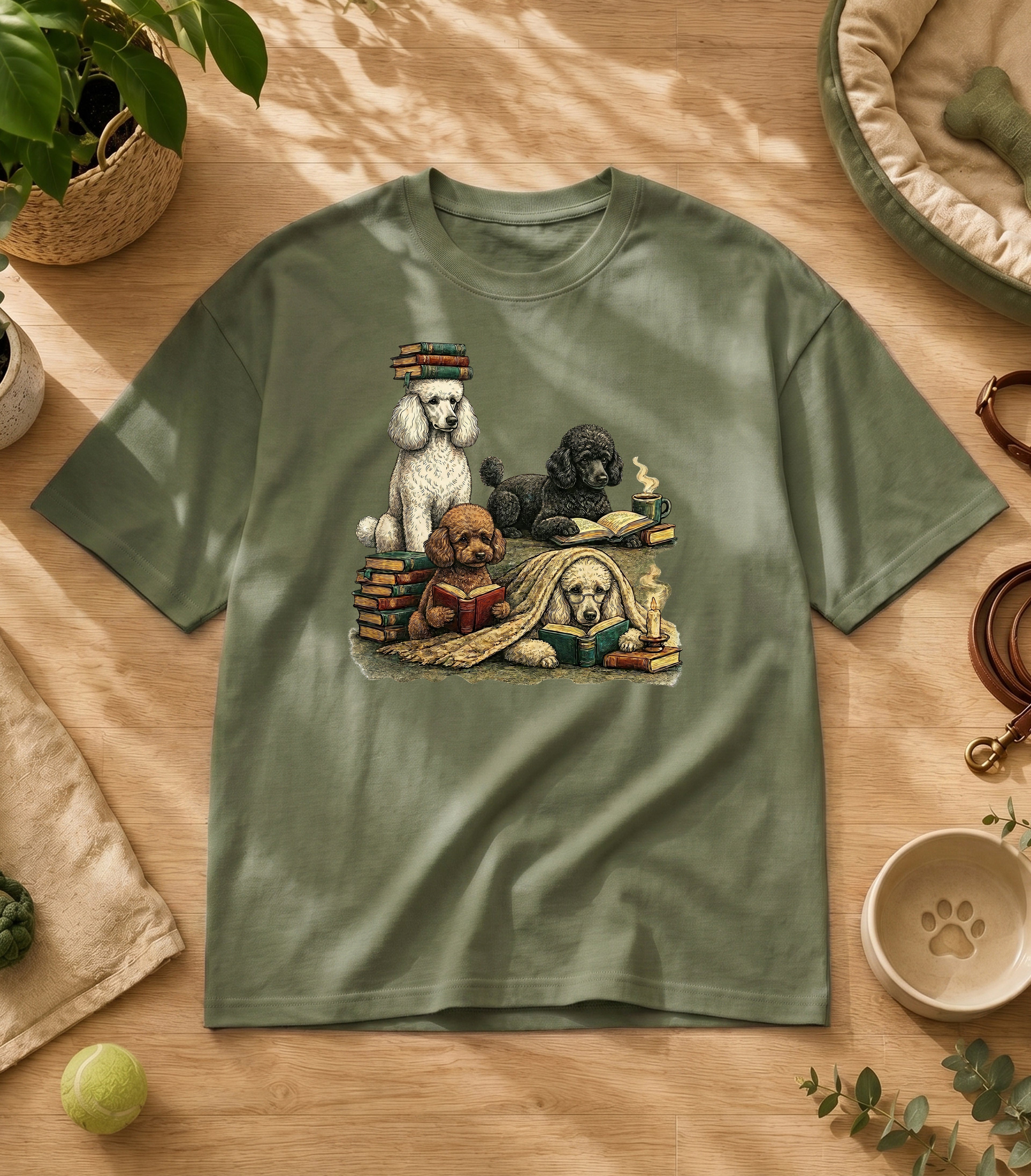 Poodle Reading Society T-Shirt
