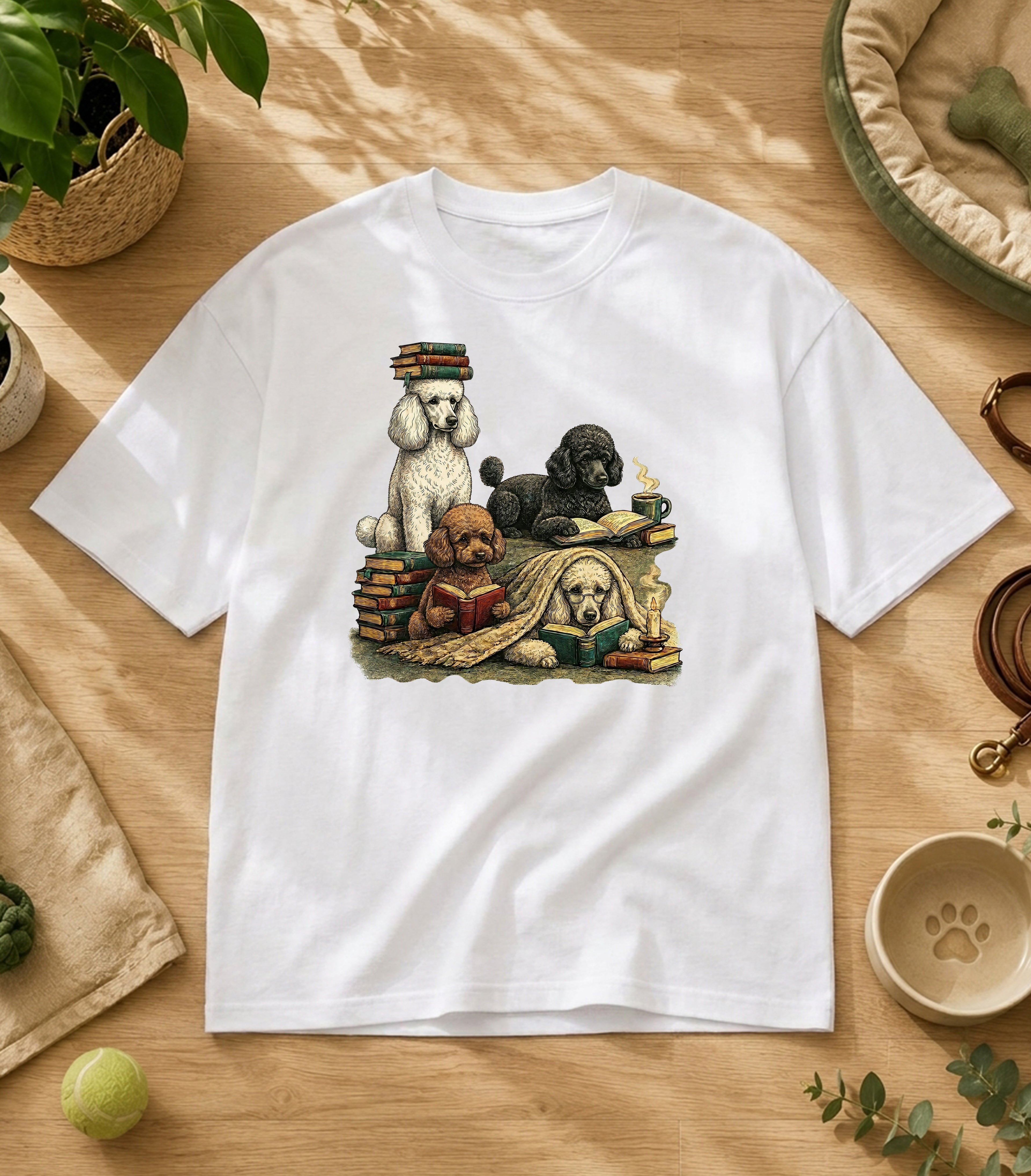 Poodle Reading Society T-Shirt