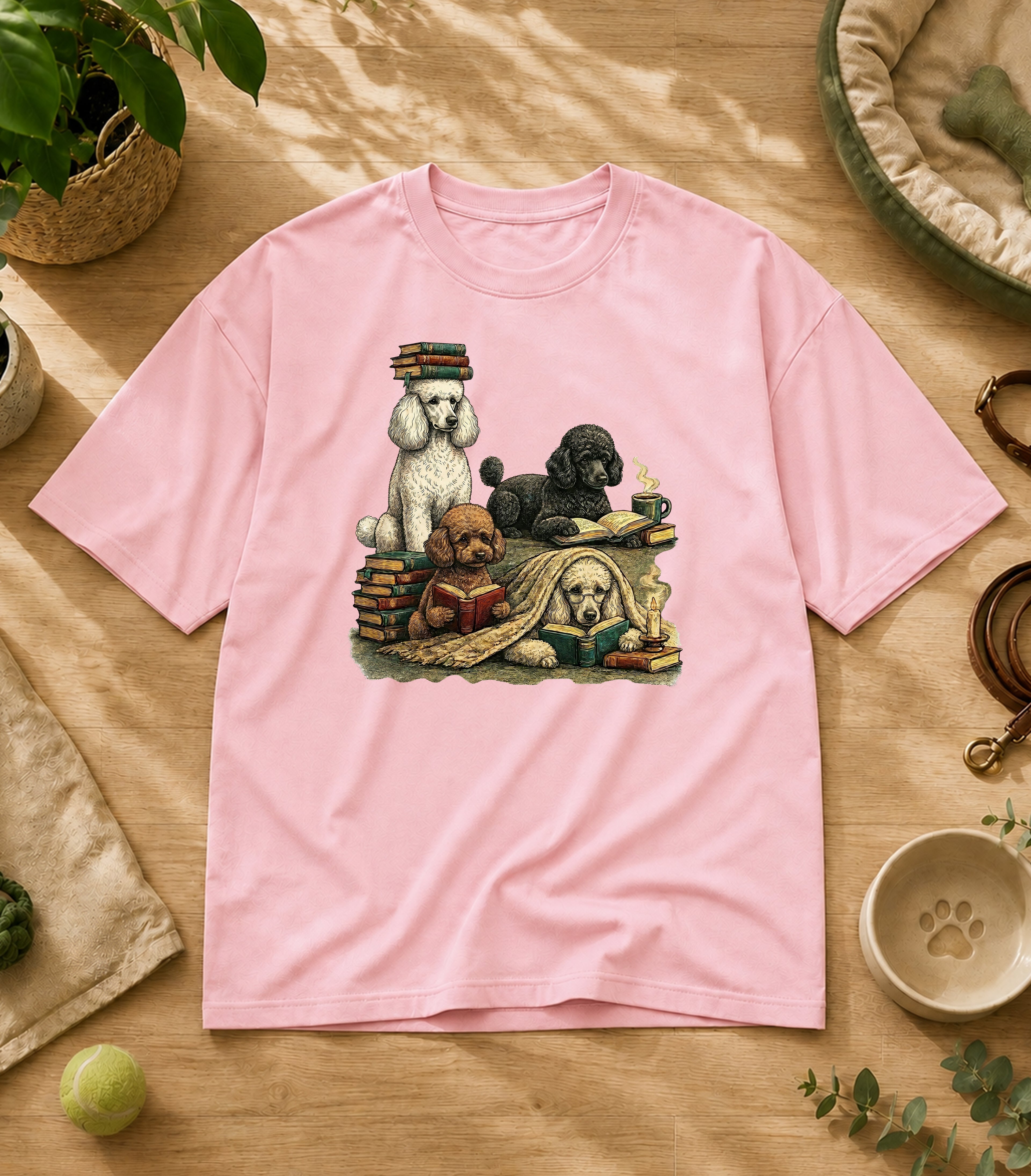 Poodle Reading Society T-Shirt