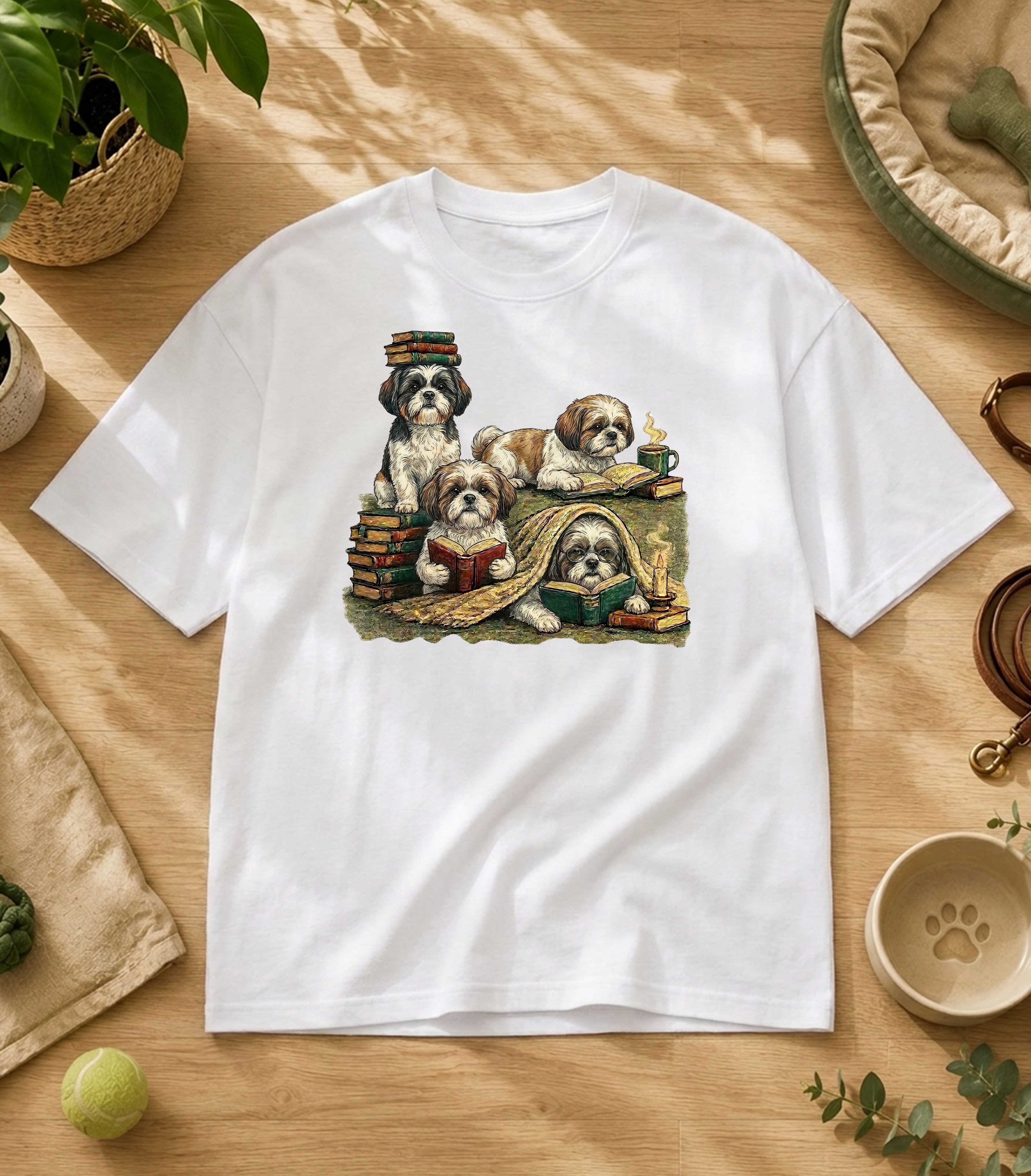 Shih Tzu Reading Society T-Shirt