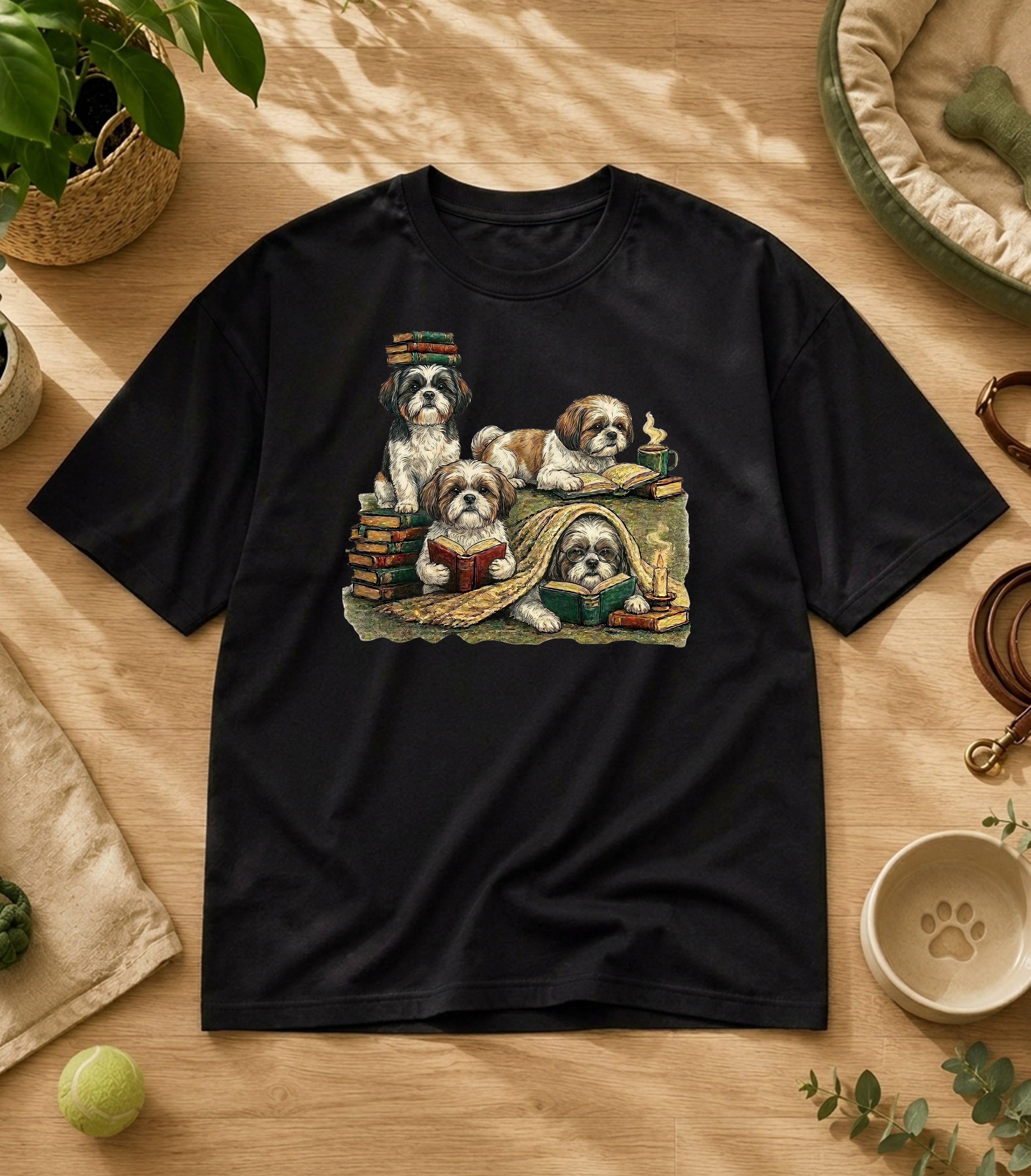 Shih Tzu Reading Society T-Shirt