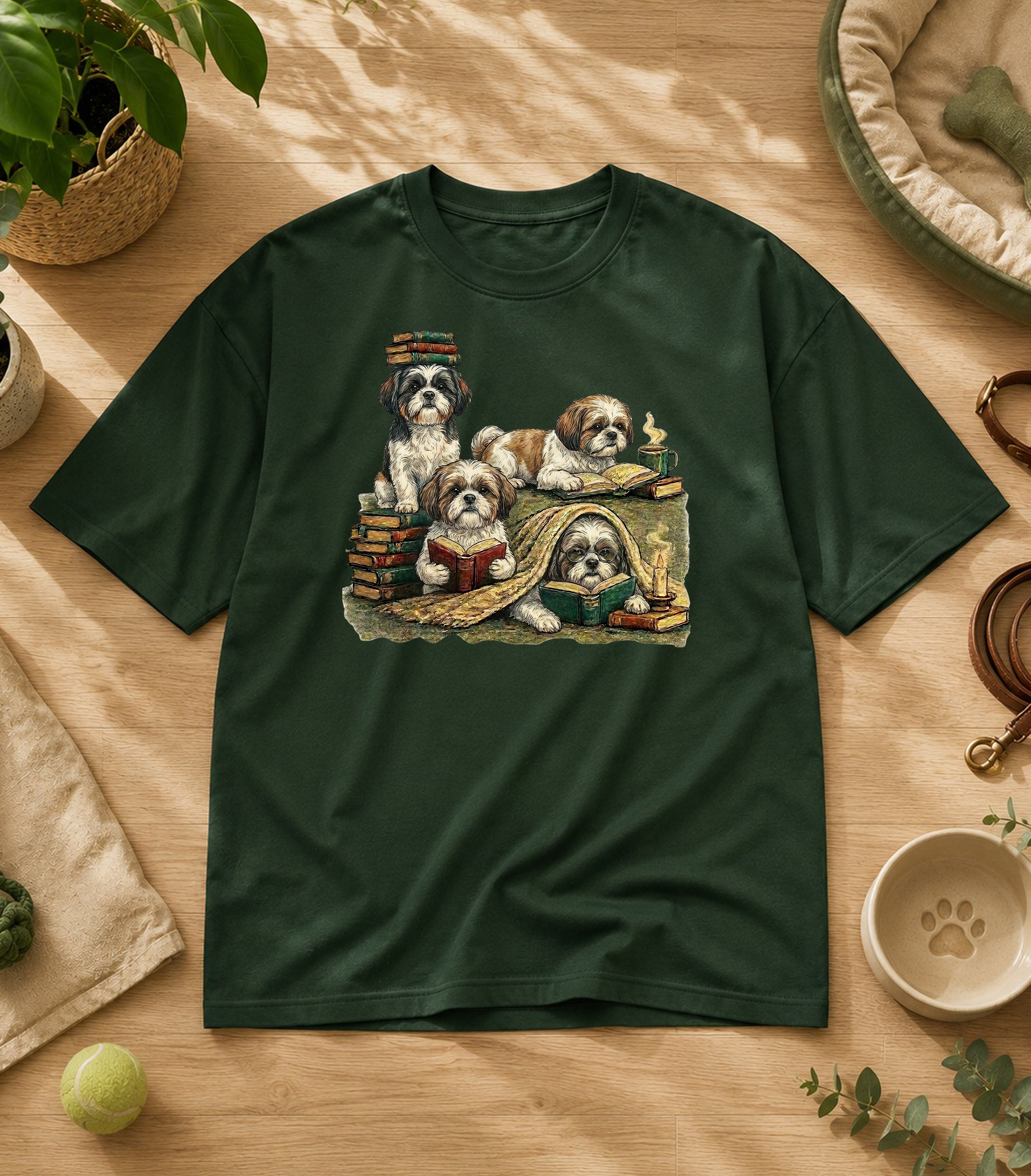 Shih Tzu Reading Society T-Shirt