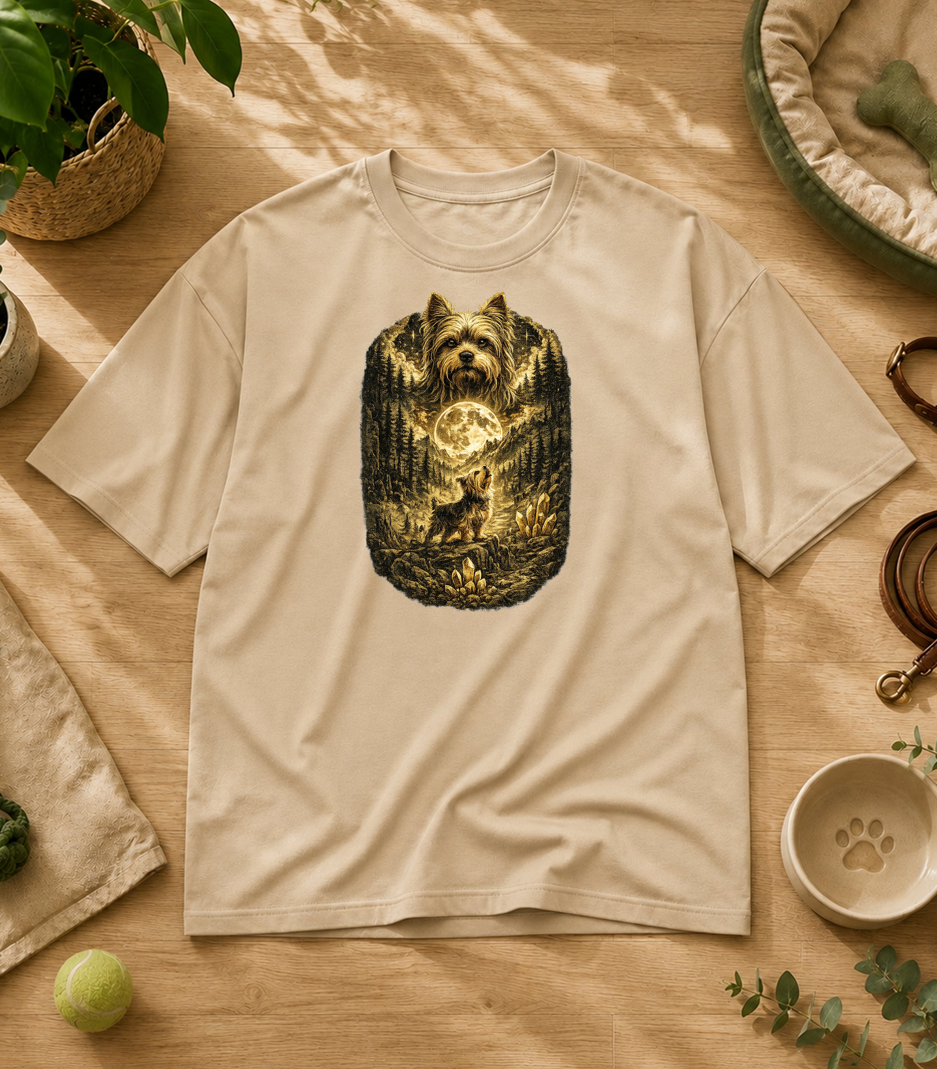 Shih Tzu Howling to The Moon T-Shirt