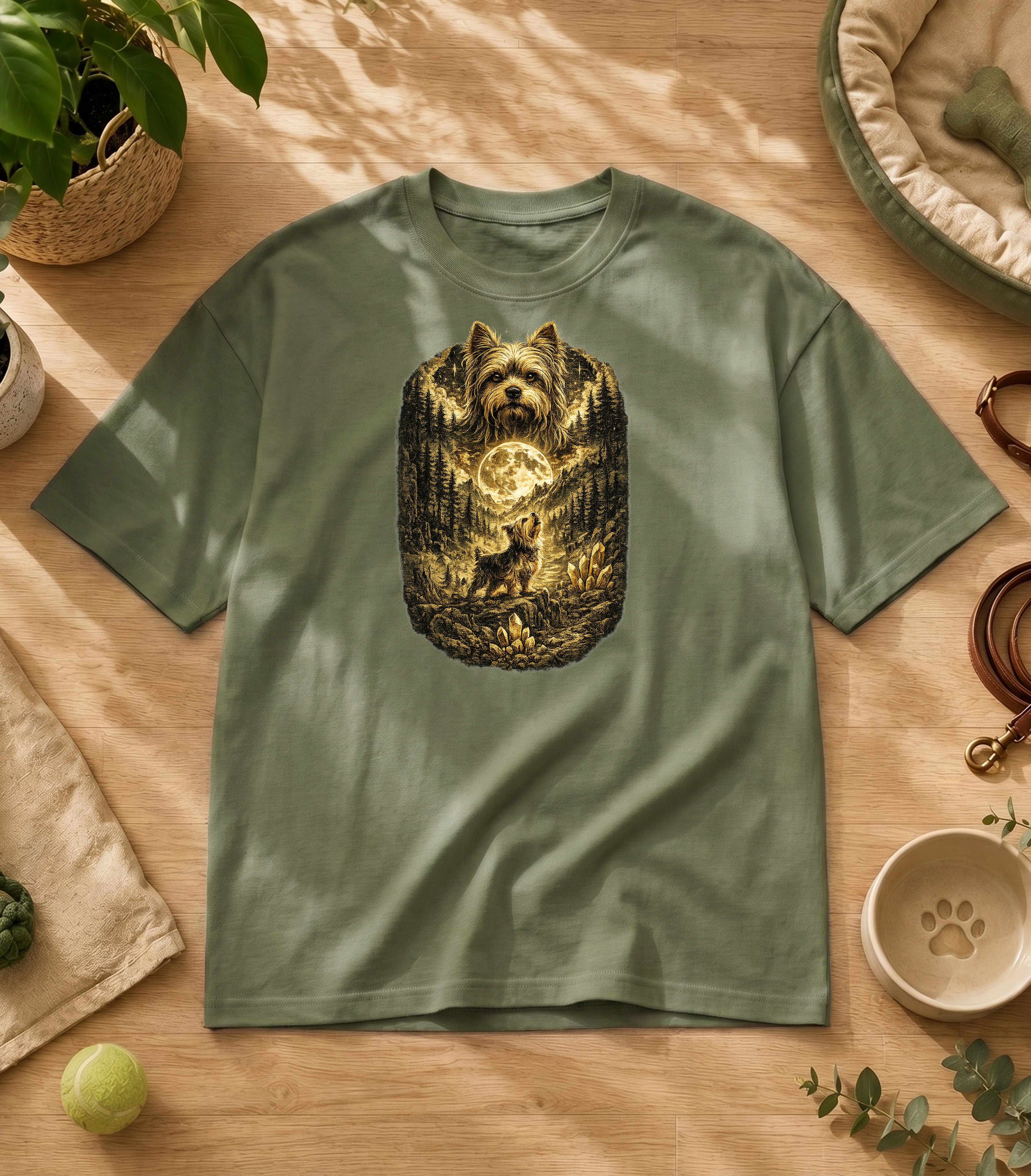 Shih Tzu Howling to The Moon T-Shirt