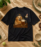 Funny Golden Retriever Drinking Beer T-Shirt
