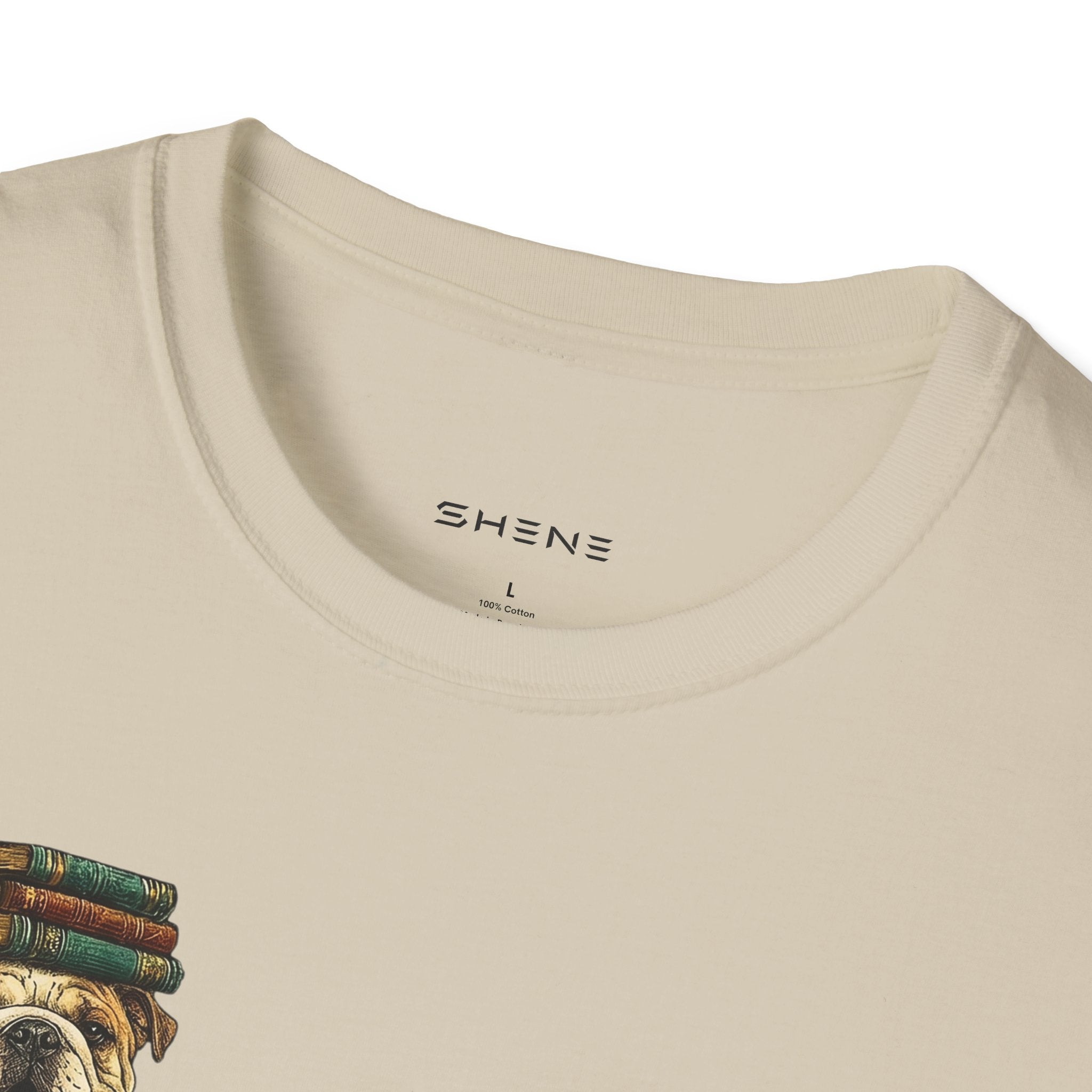 Copy of Copy of Copy of Unisex Softstyle Frenchi Library Four Dog T-Shirt