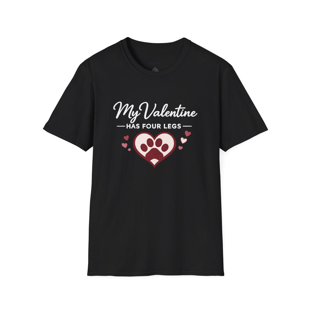Copy of Unisex Softstyle My valentine has four leg T-Shirt
