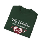 Copy of Unisex Softstyle My valentine has four leg T-Shirt