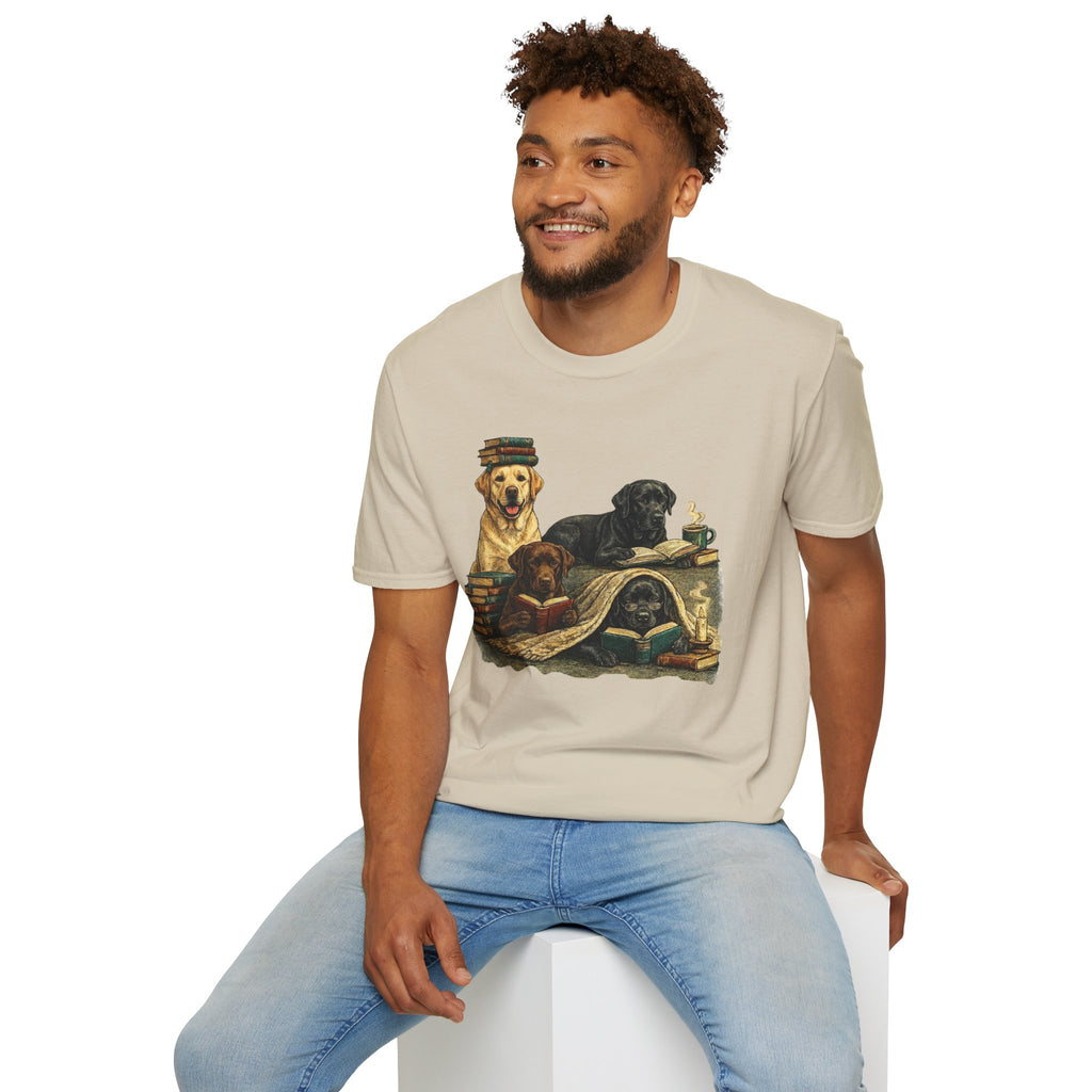 Copy of Unisex Softstyle Labador Library Four Dog T-Shirt