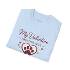 Copy of Unisex Softstyle My valentine has four leg T-Shirt