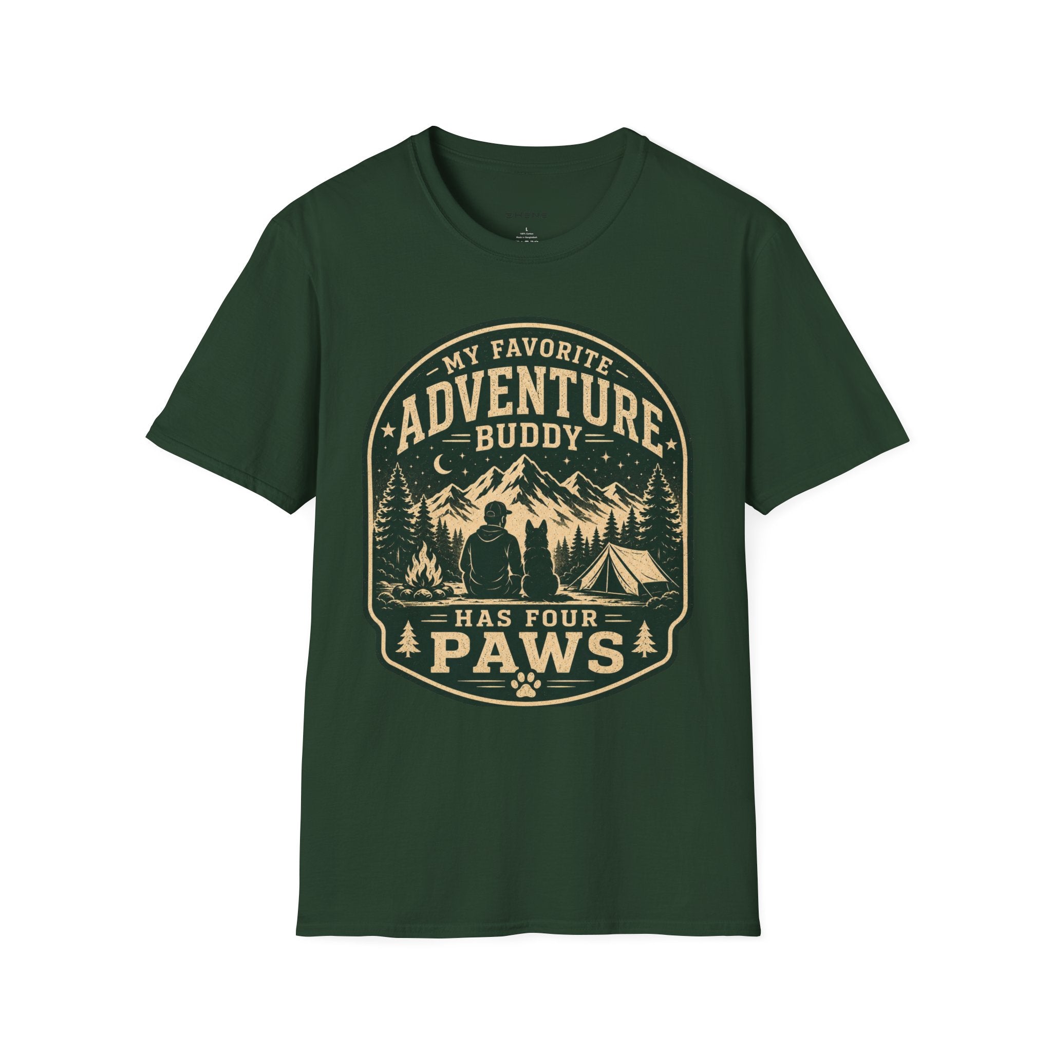 Copy of Unisex Softstyle My Favorite Adventure Has Paws T-Shirt