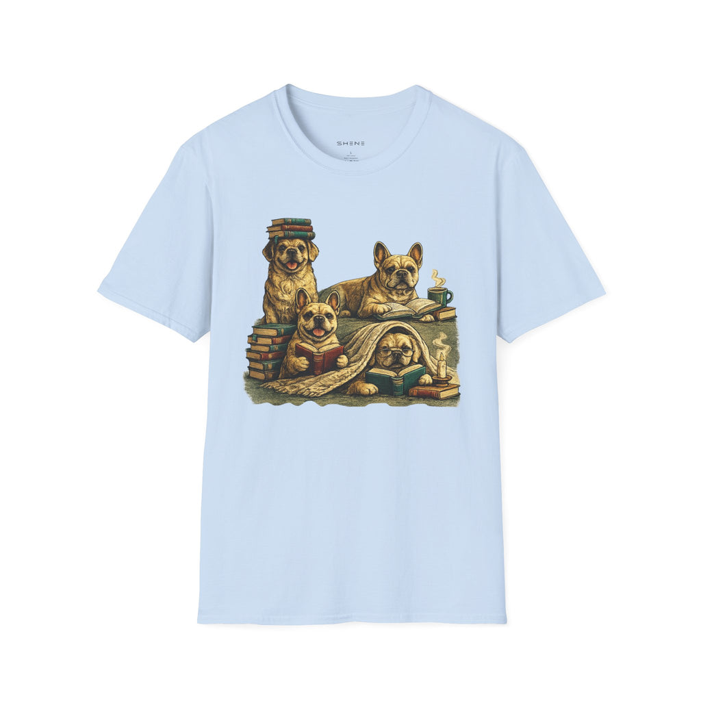 Copy of Unisex Softstyle French Dog Library T-Shirt
