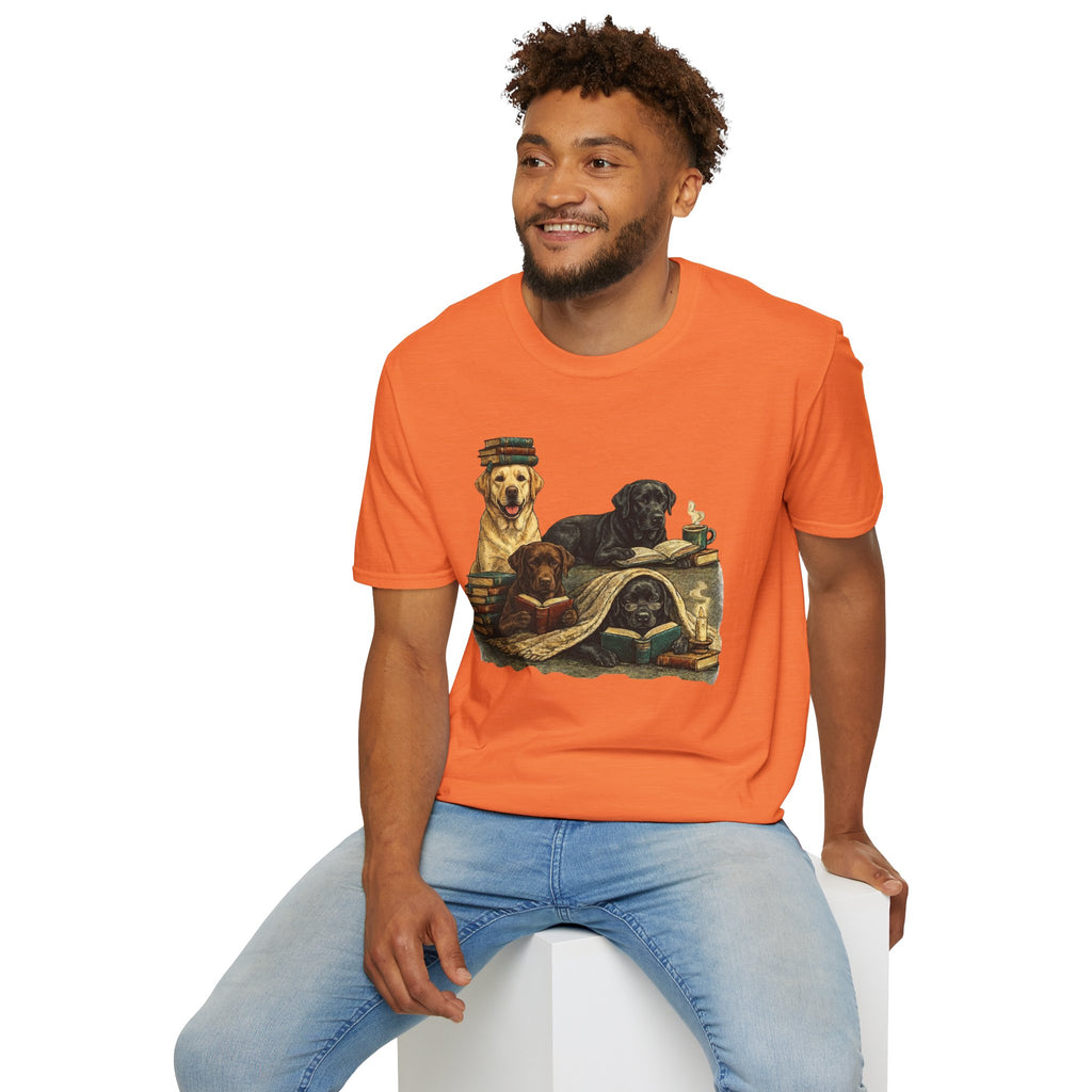 Copy of Unisex Softstyle Labador Library Four Dog T-Shirt