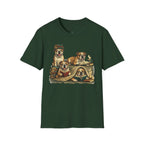 Copy of Copy of Copy of Unisex Softstyle Frenchi Library Four Dog T-Shirt