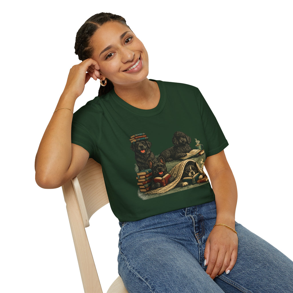 Copy of Unisex Softstyle Black Dog Library T-Shirt