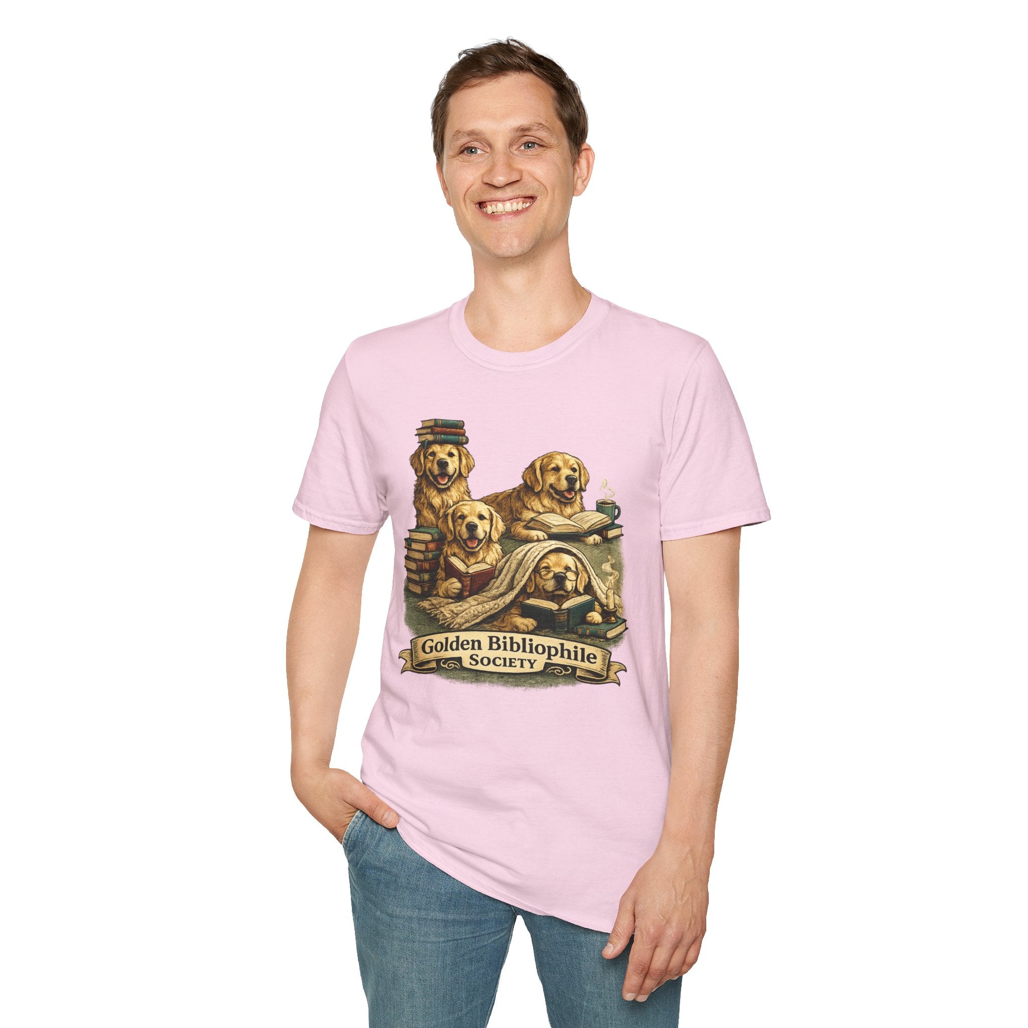 Copy of Unisex Softstyle Golden retriever Society  T-Shirt