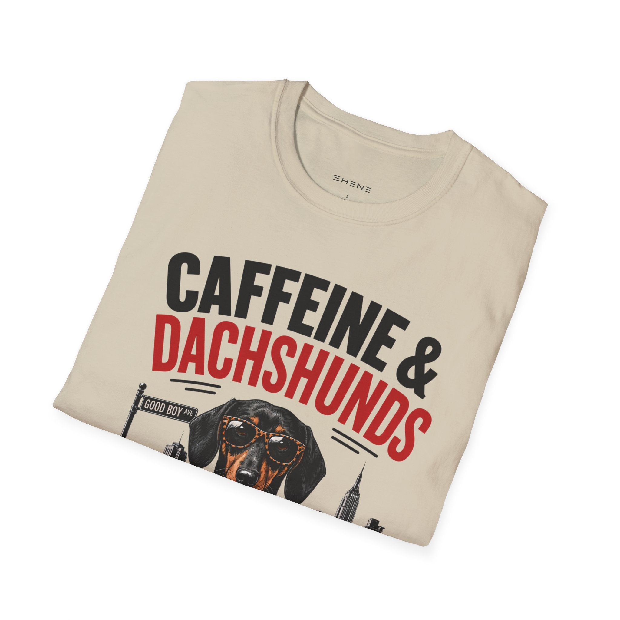 Unisex Softstyle Dachshund Caffeine Fuel T-Shirt