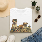 Copy of Copy of Copy of Unisex Softstyle Frenchi Library Four Dog T-Shirt