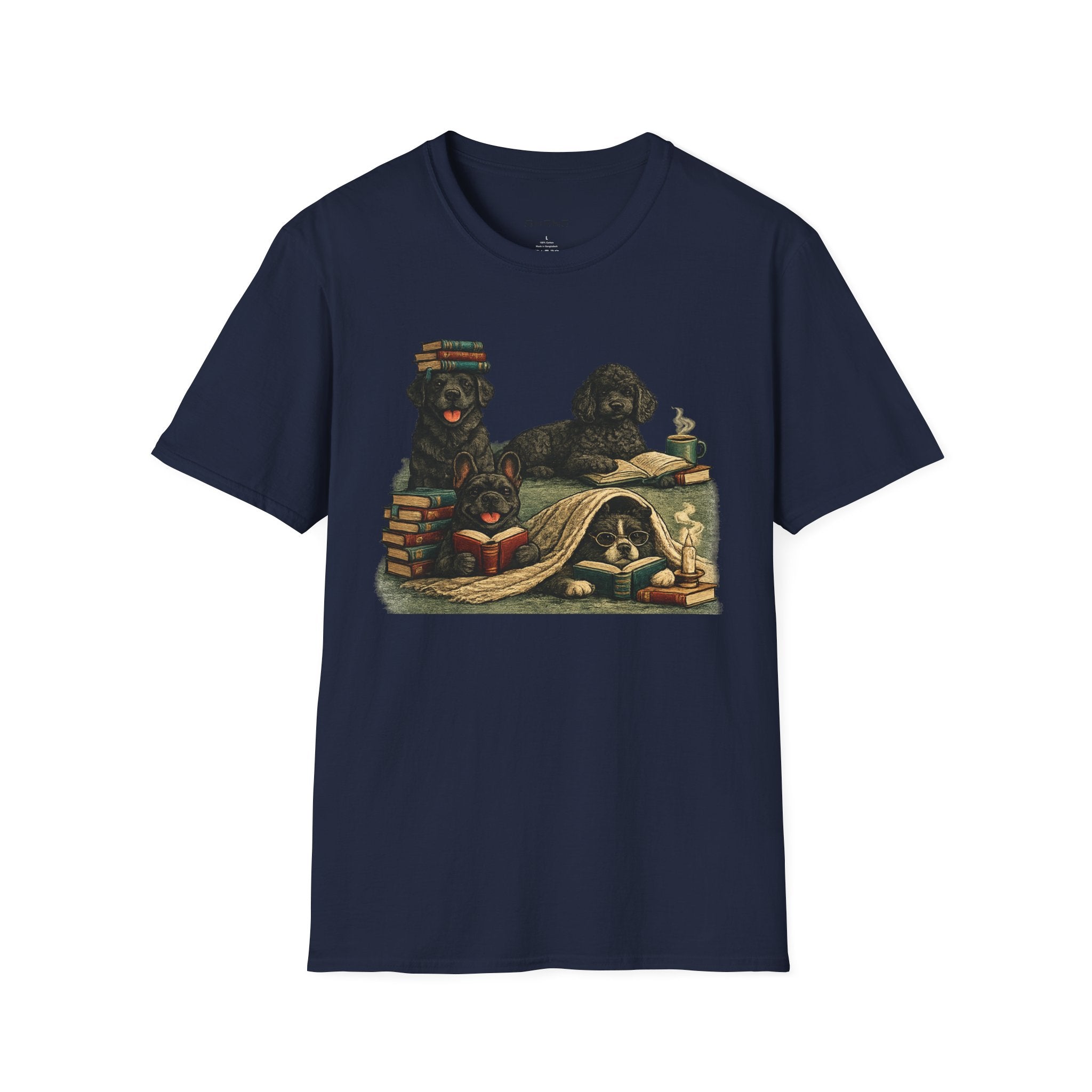 Copy of Unisex Softstyle Black Dog Library T-Shirt