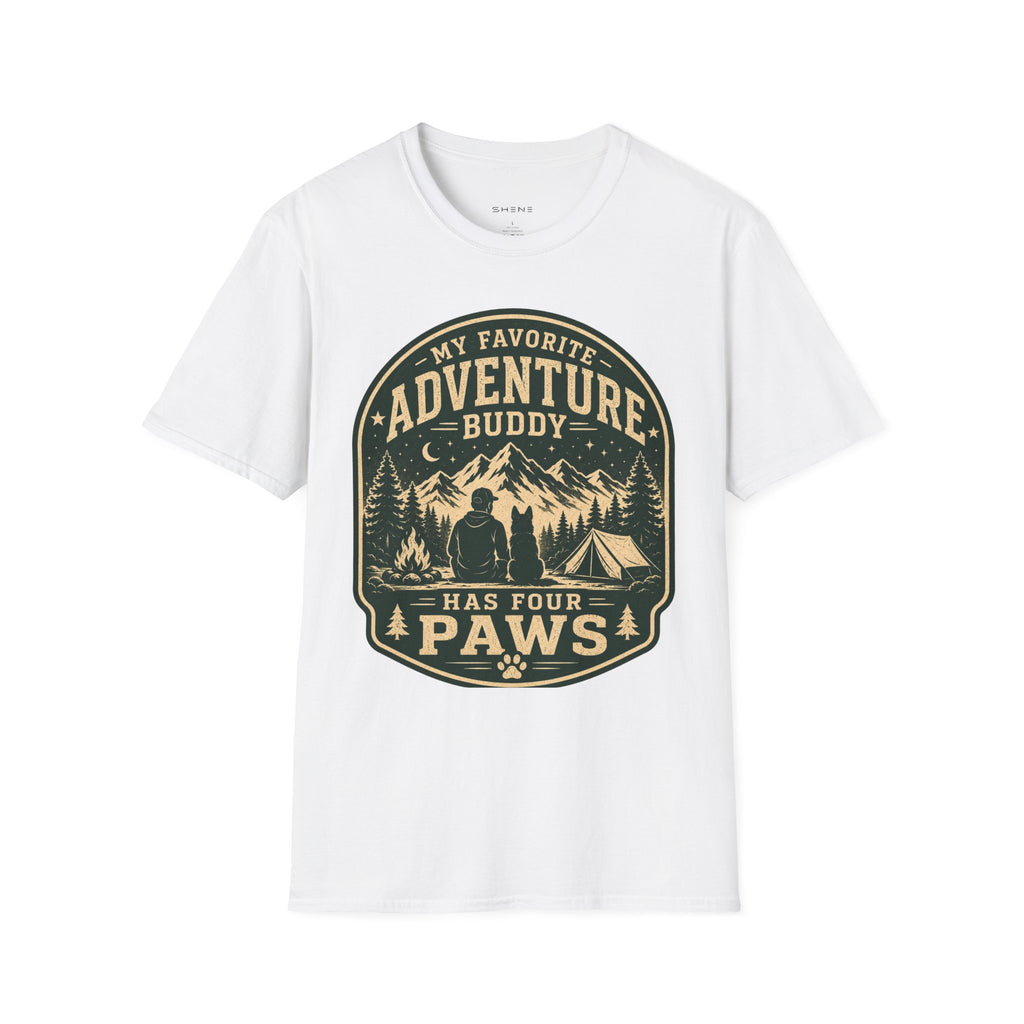 Copy of Unisex Softstyle My Favorite Adventure Has Paws T-Shirt