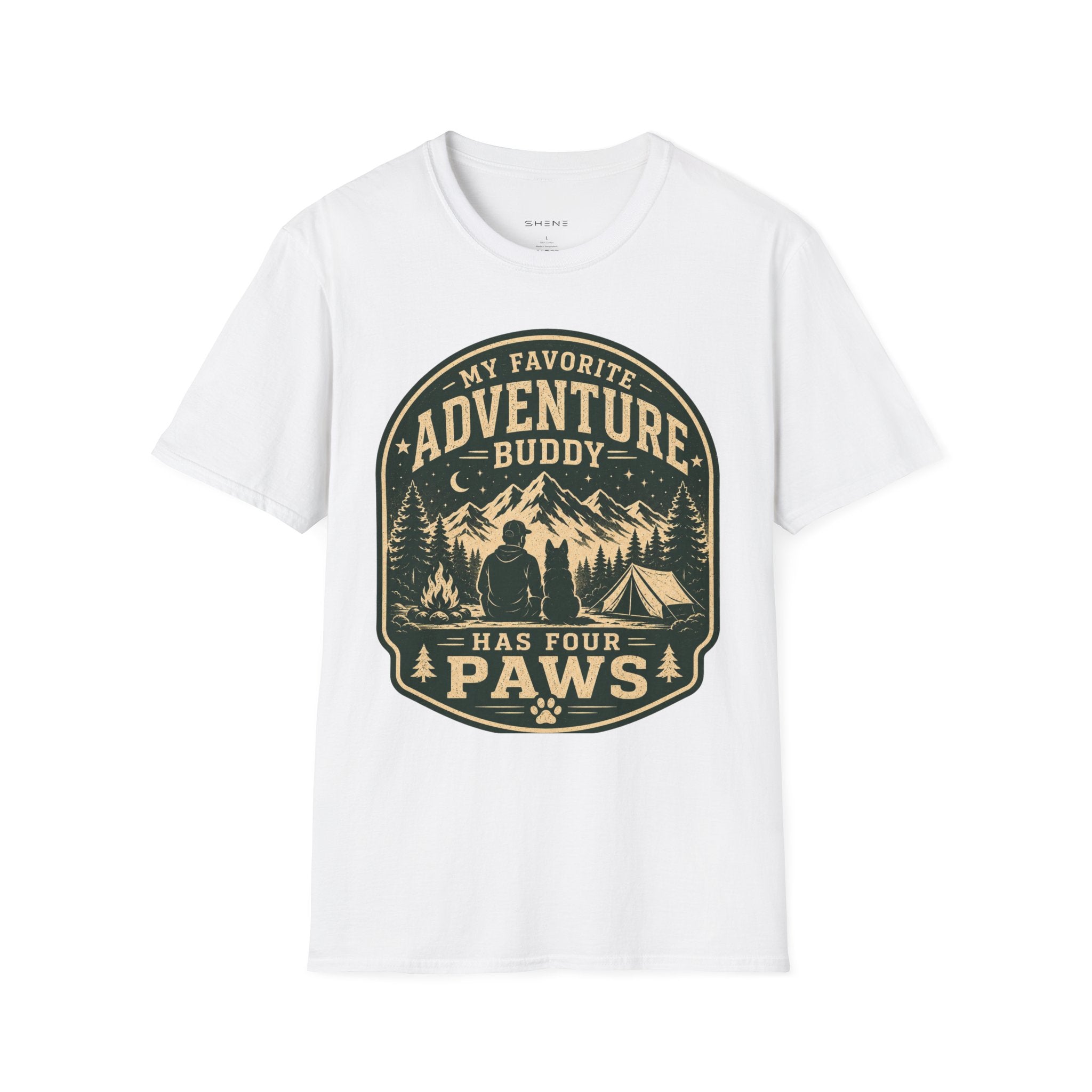 Copy of Unisex Softstyle My Favorite Adventure Has Paws T-Shirt