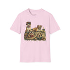 Copy of Copy of Copy of Unisex Softstyle Frenchi Library Four Dog T-Shirt