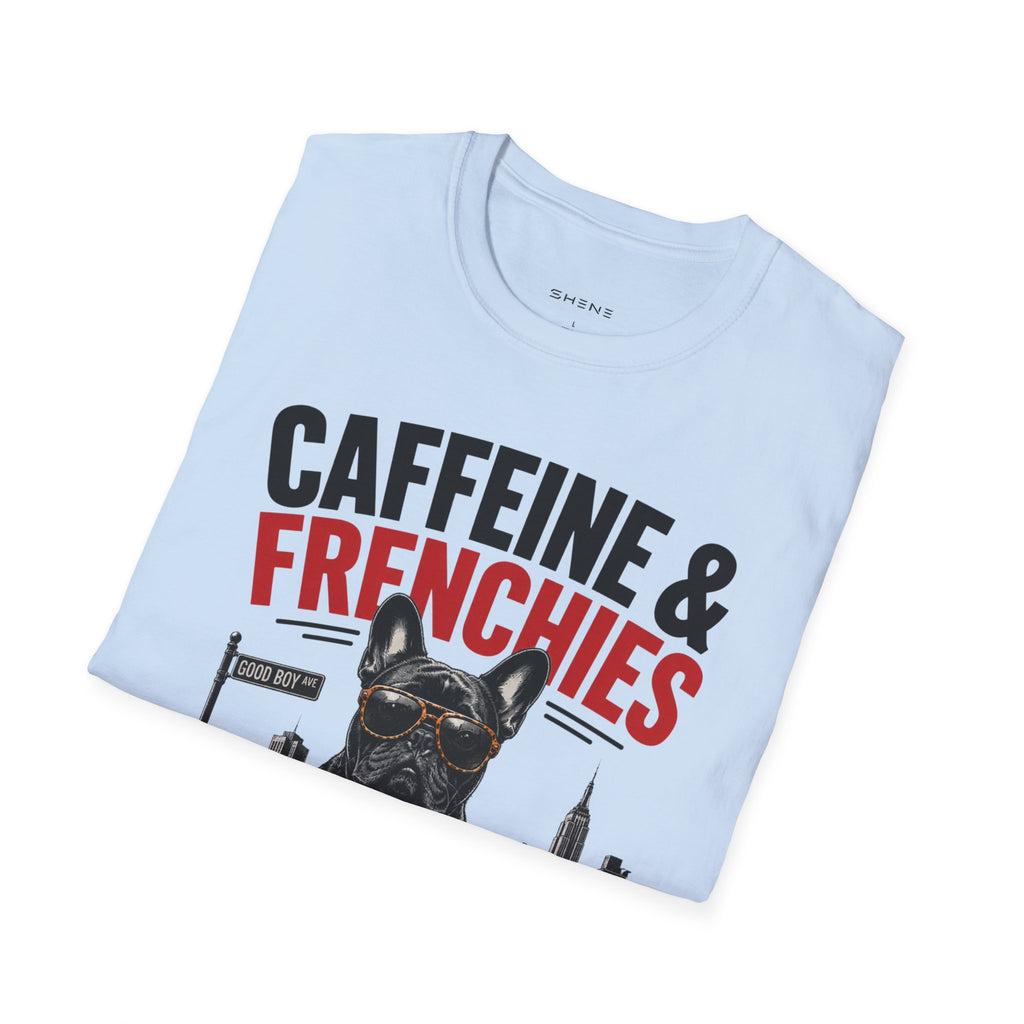Unisex Softstyle French Bulldog Caffeine Fuel T-Shirt