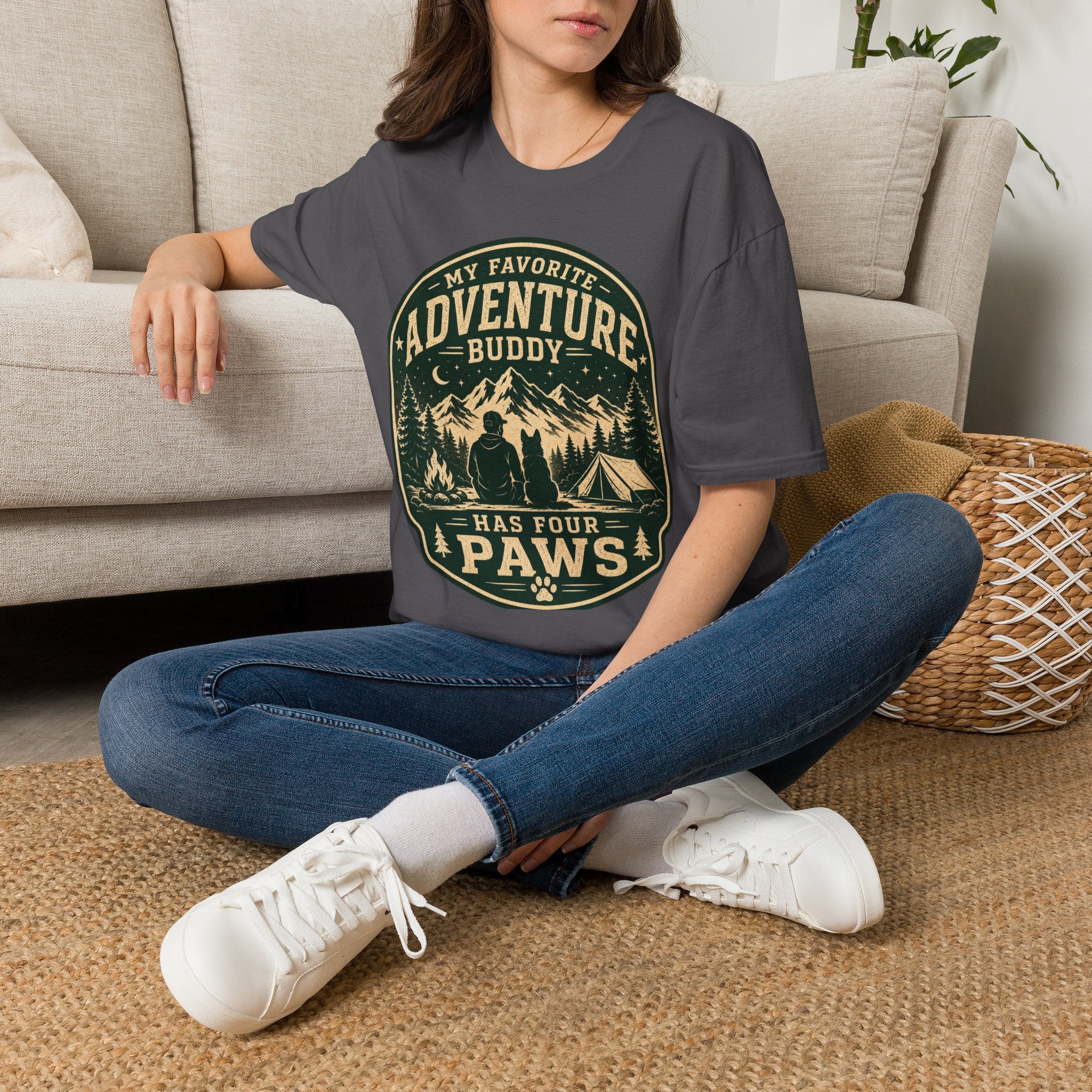Copy of Unisex Softstyle My Favorite Adventure Has Paws T-Shirt