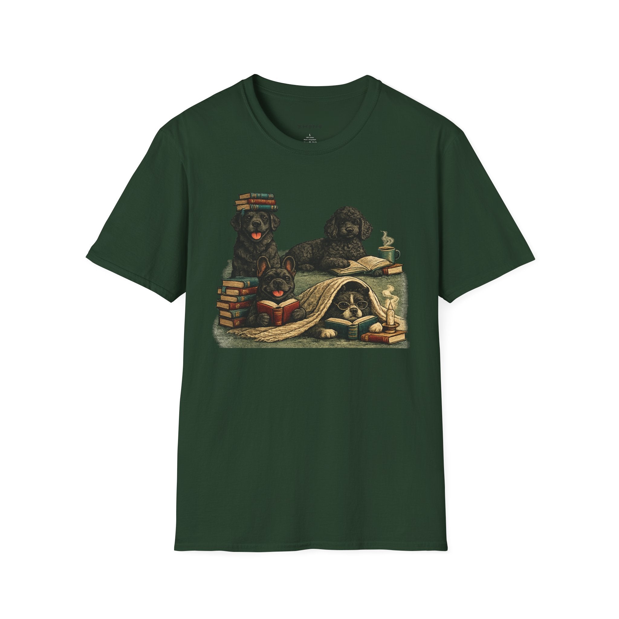 Copy of Unisex Softstyle Black Dog Library T-Shirt