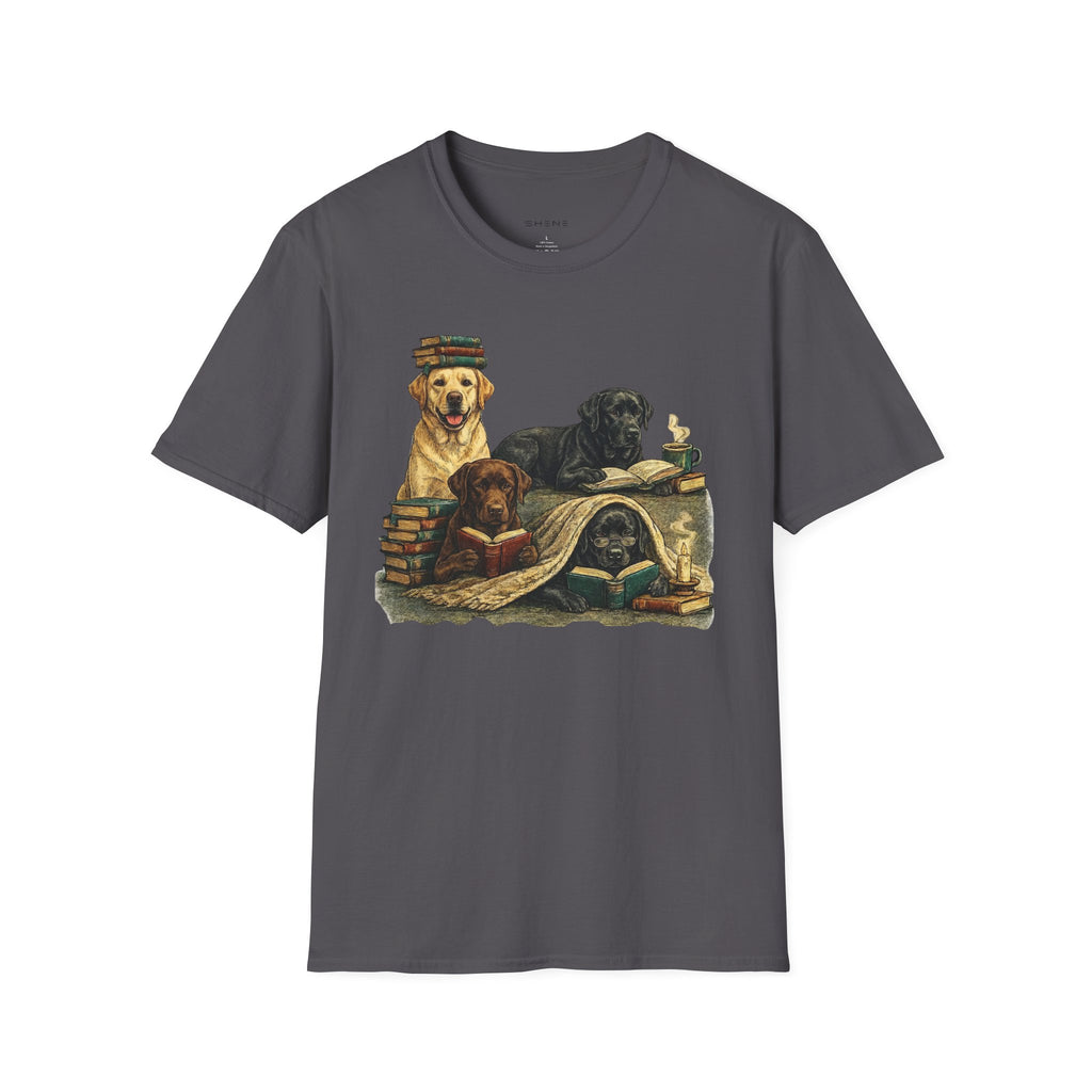 Copy of Unisex Softstyle Labador Library Four Dog T-Shirt