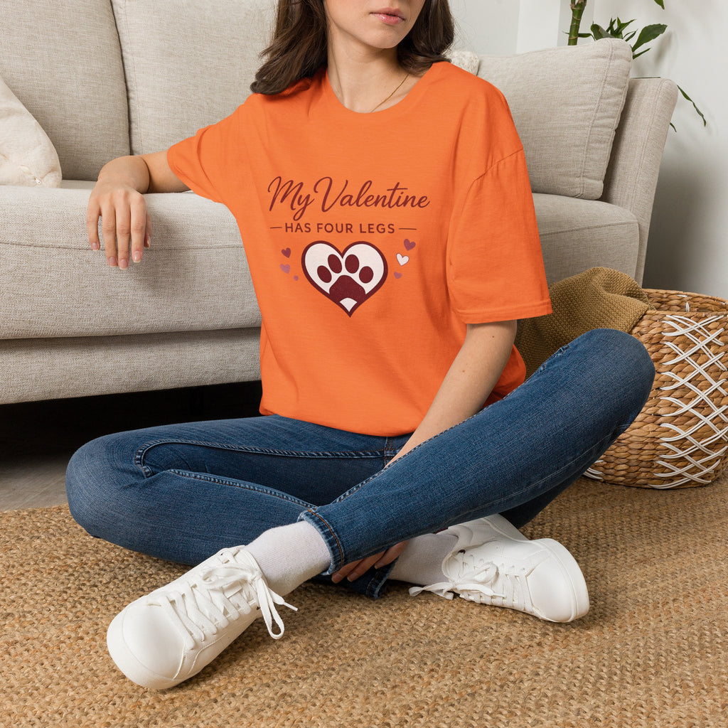Copy of Unisex Softstyle My valentine has four leg T-Shirt